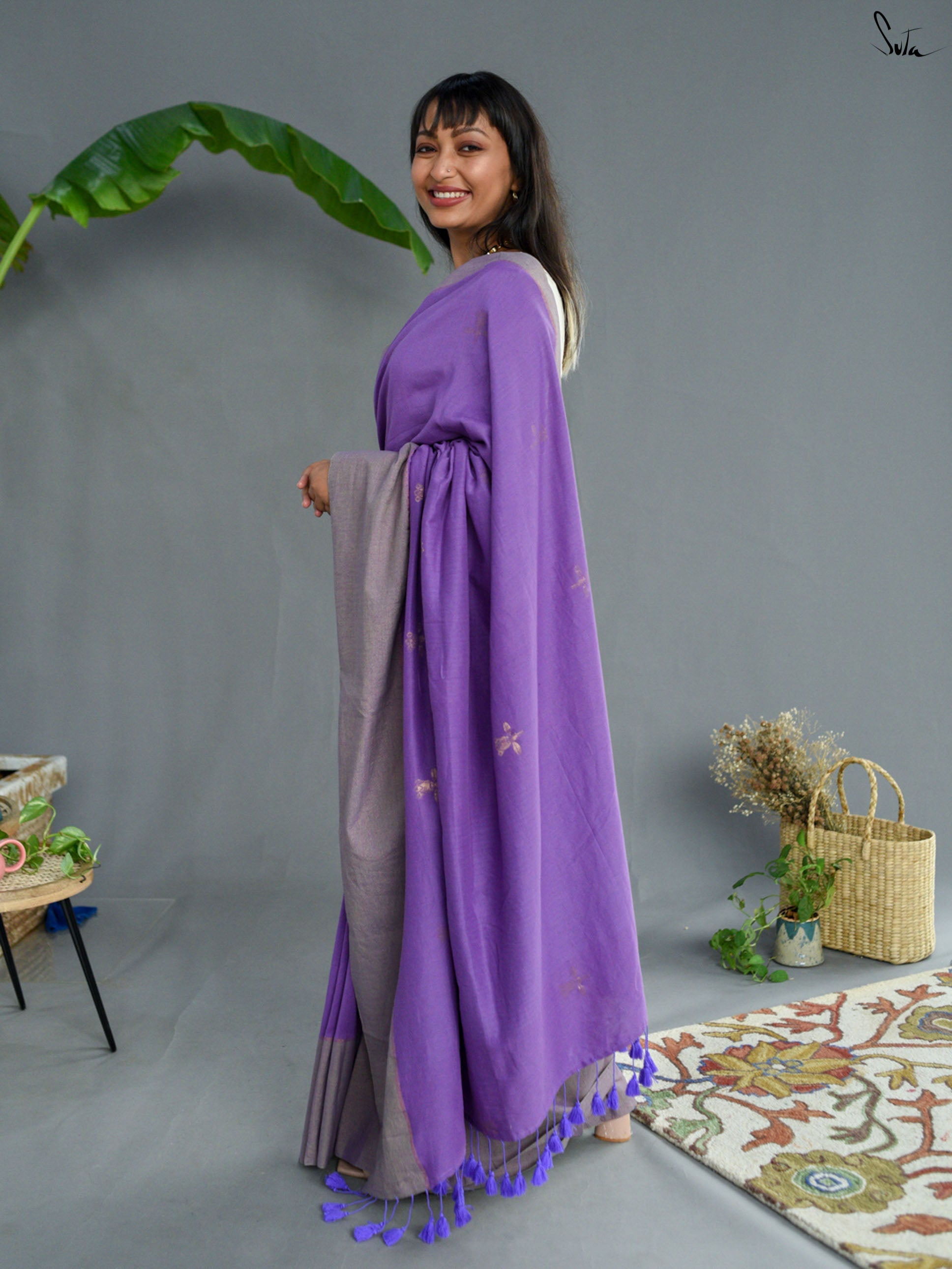 Aster Zari Saree