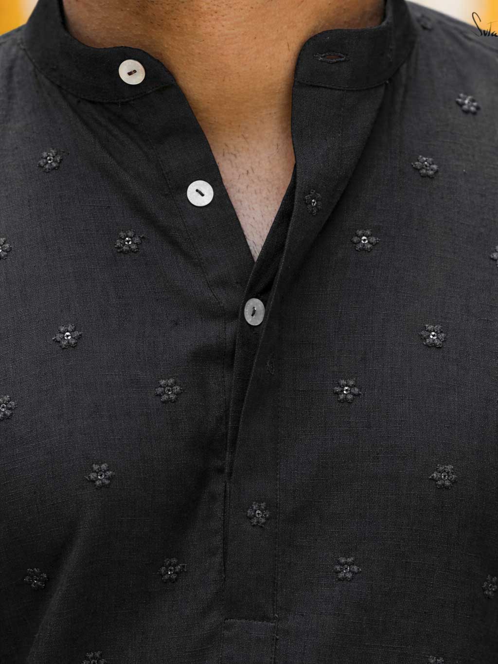 Shimmering Coal (Kurta)