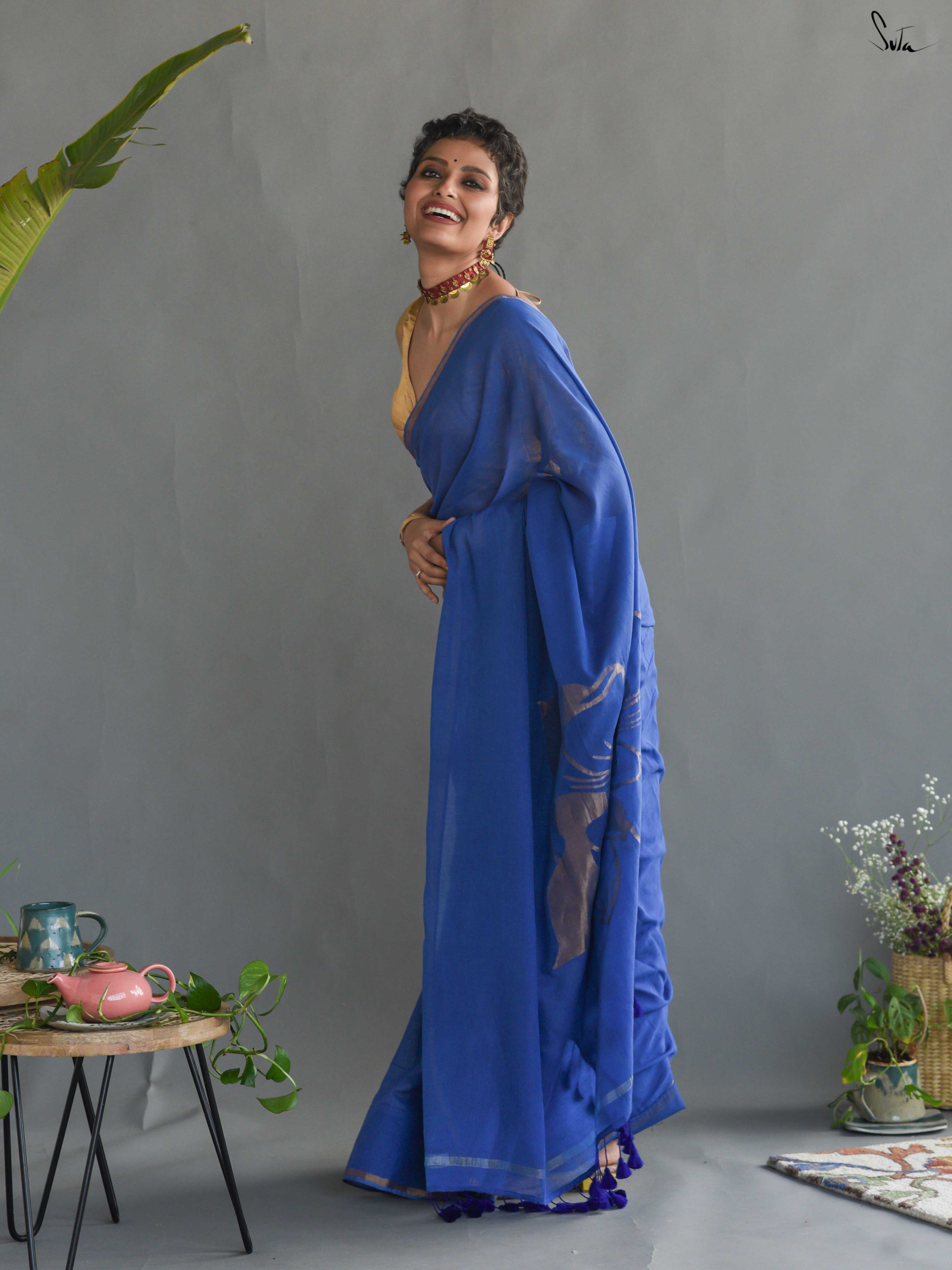 Gold On Blue