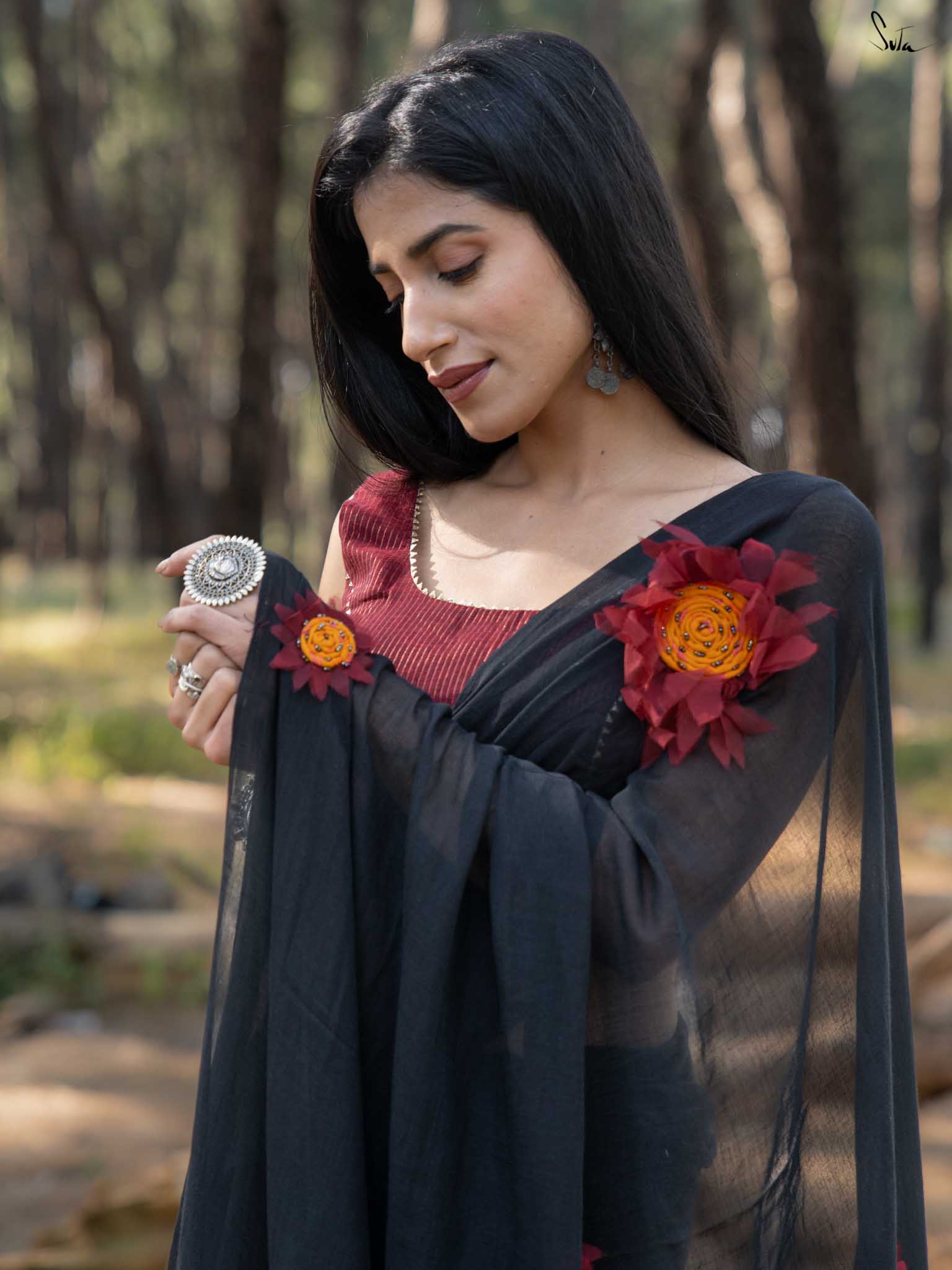 Dipped In Black Sunflower