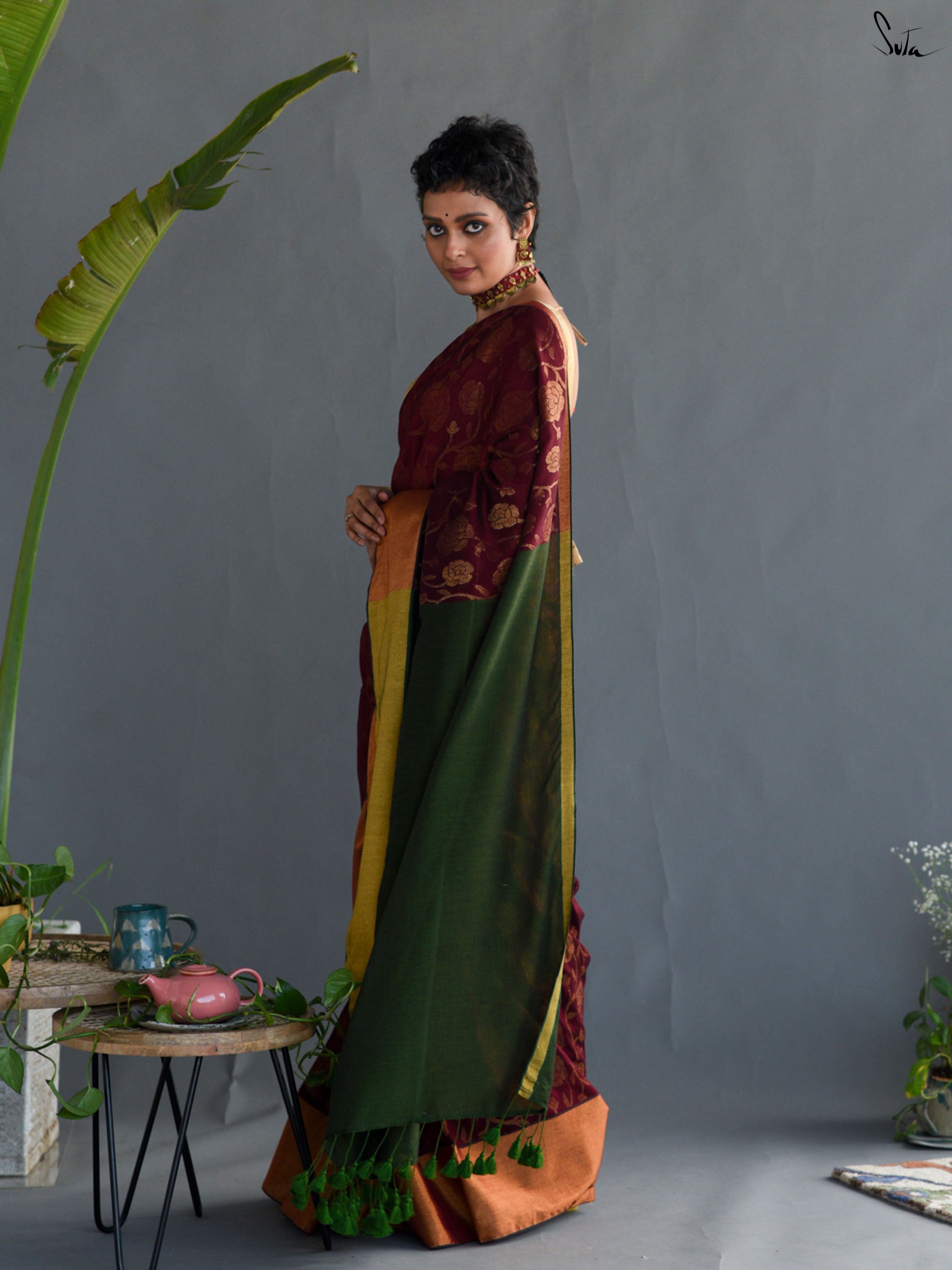 Lal Alpana Saree