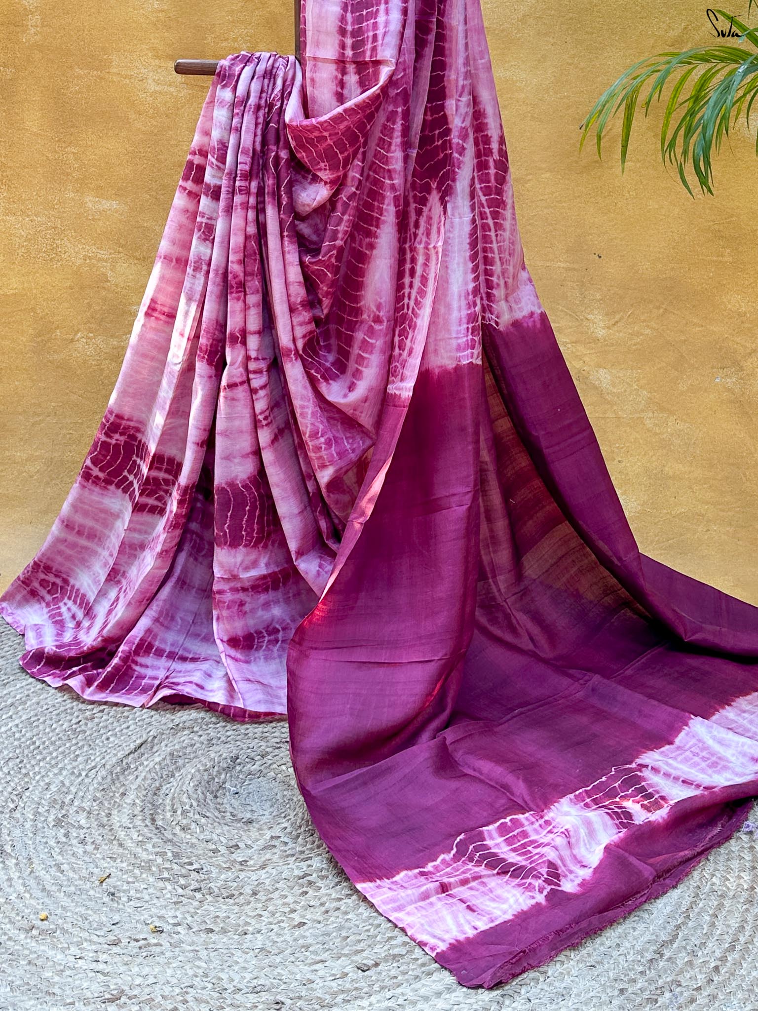 Rang Sangam (Pure Silk Hand Shibori Saree)