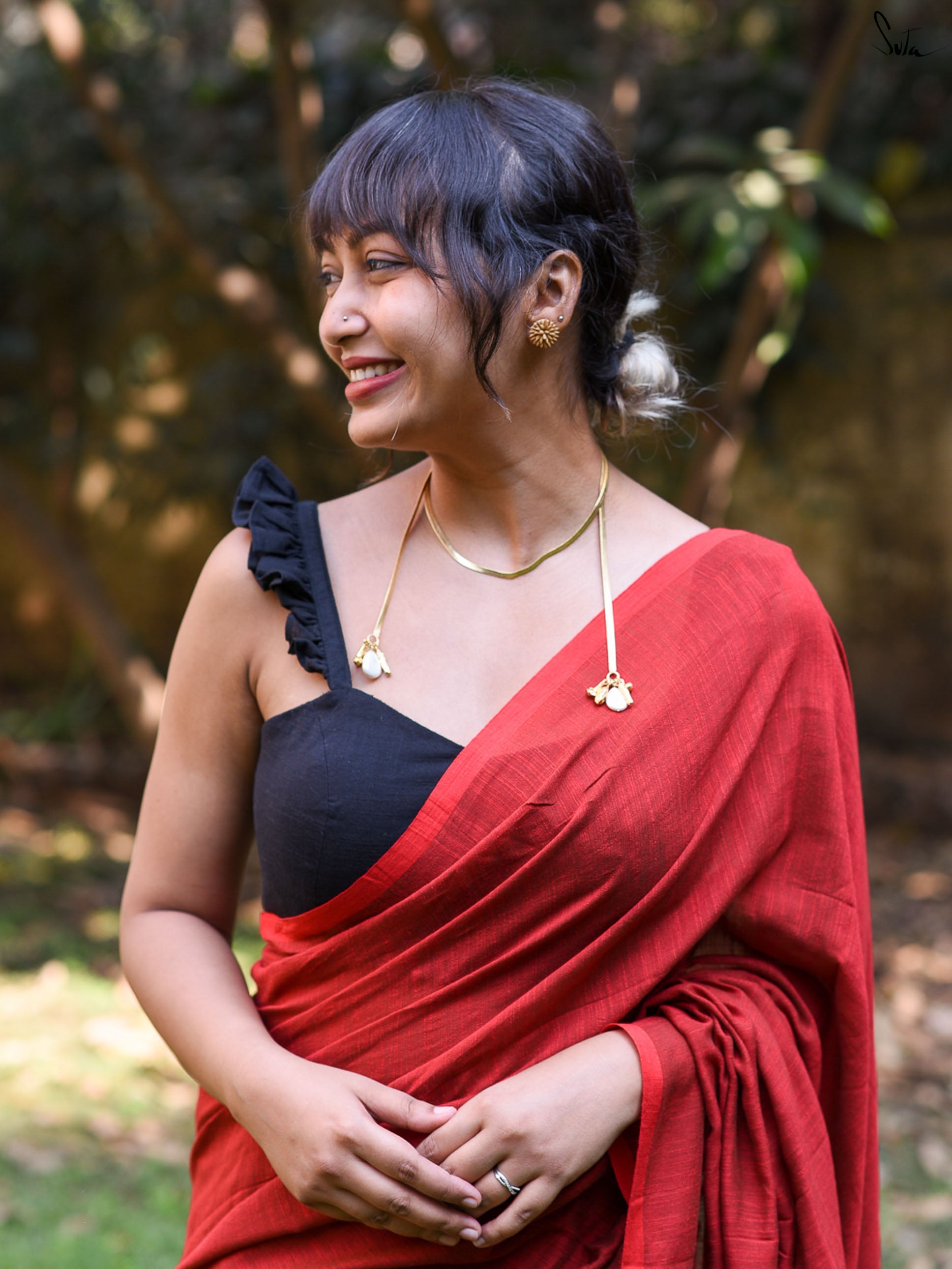 Roaring In Red Saree