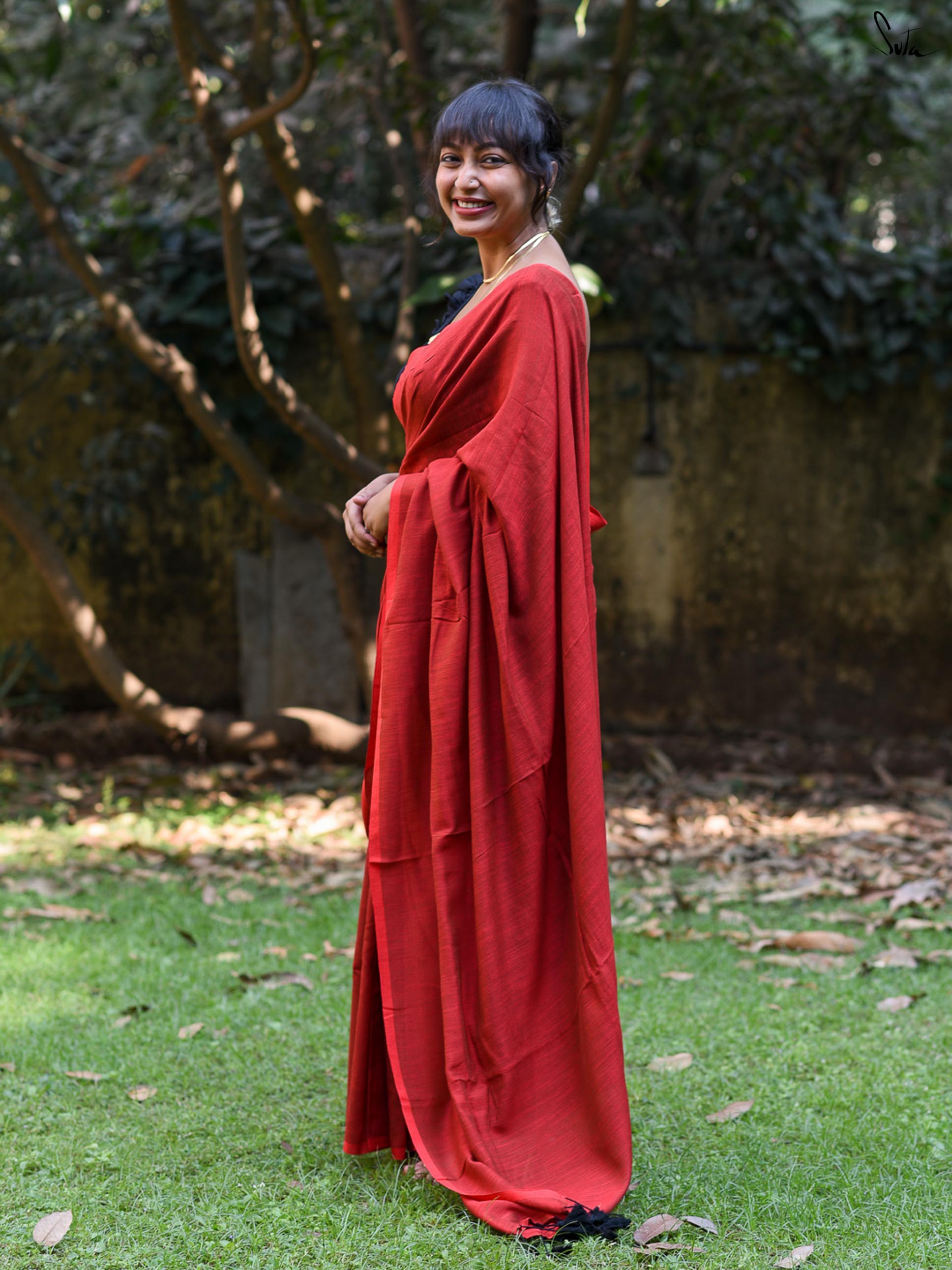 Roaring In Red Saree
