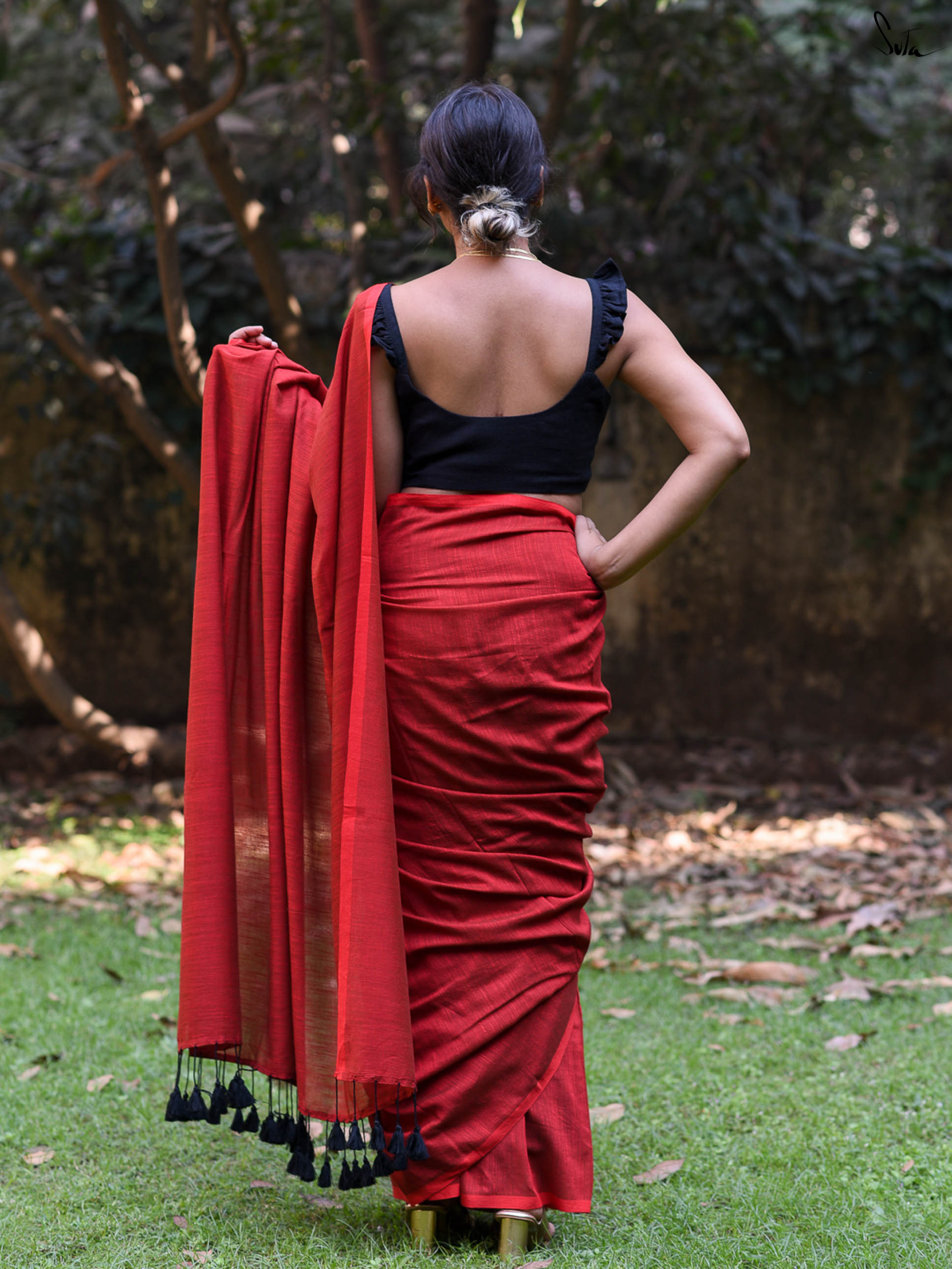 Roaring In Red Saree