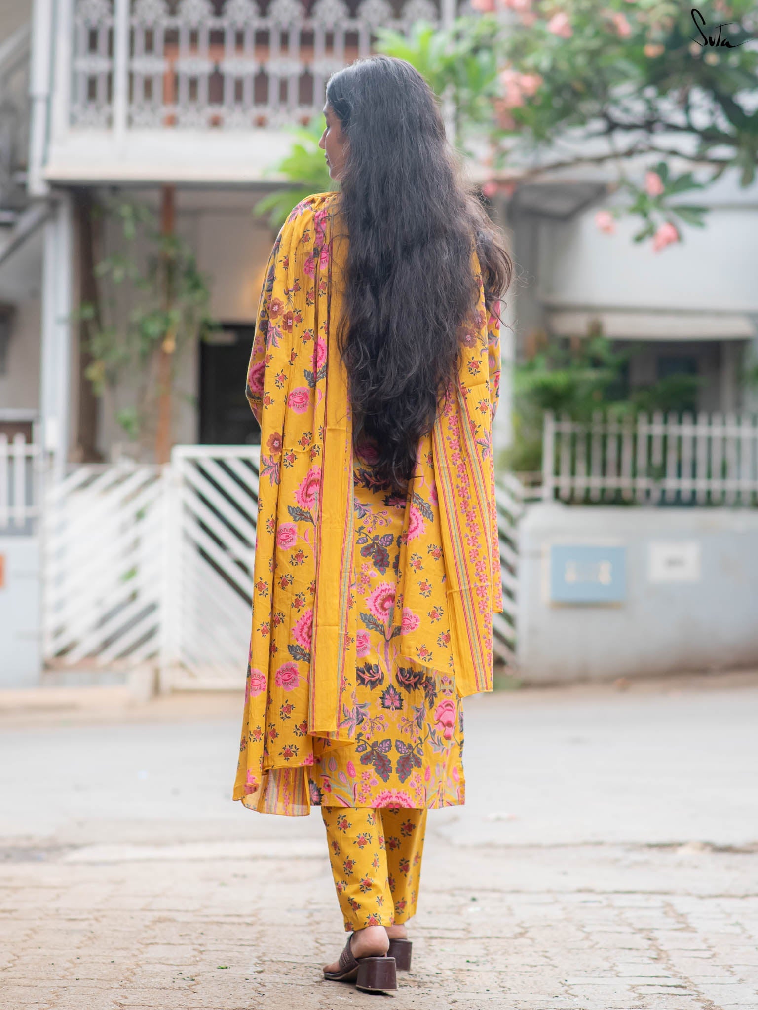 Suta Yellow Cotton Kurta Set