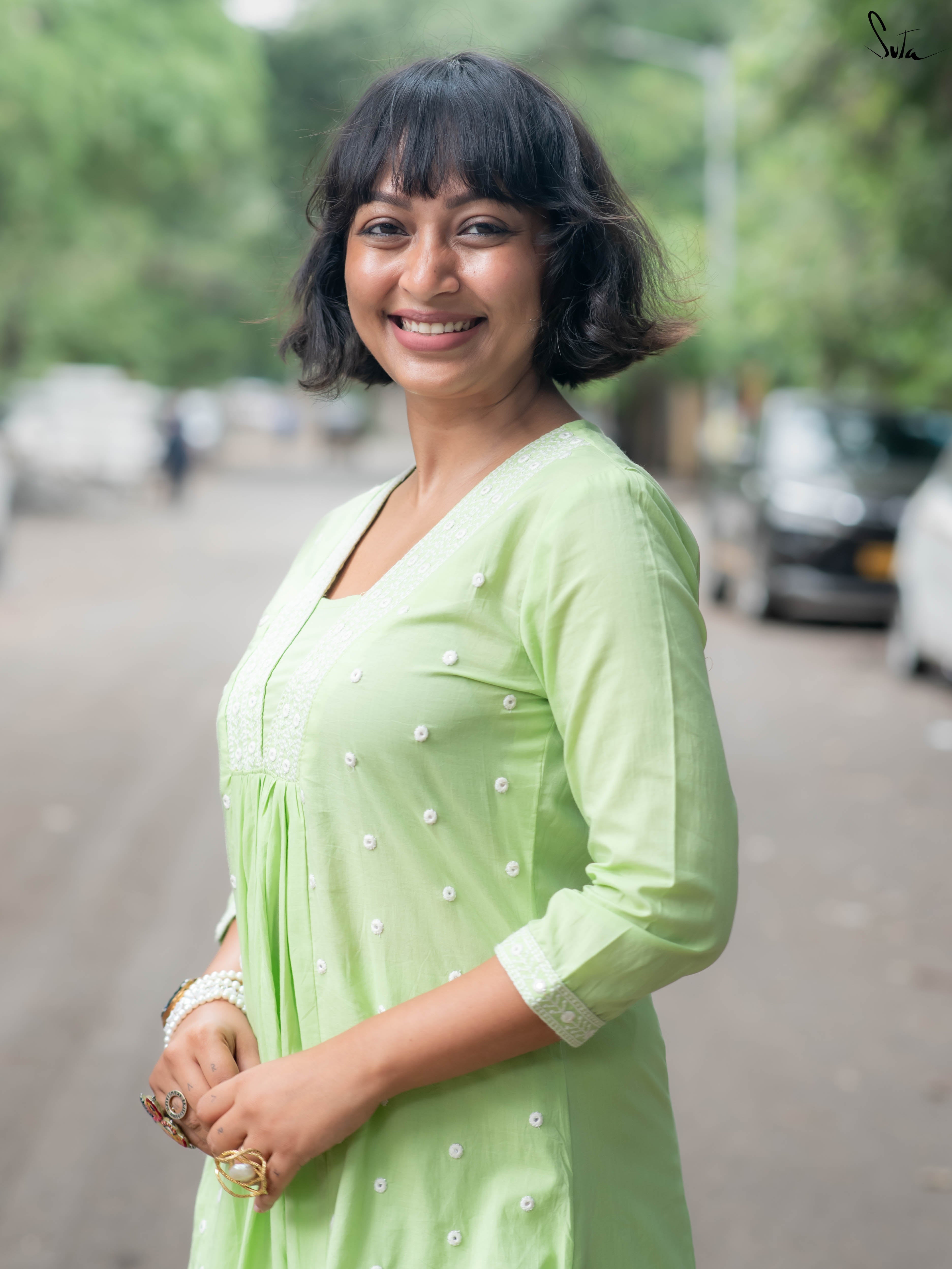 Suta Green Cotton Kurta Set