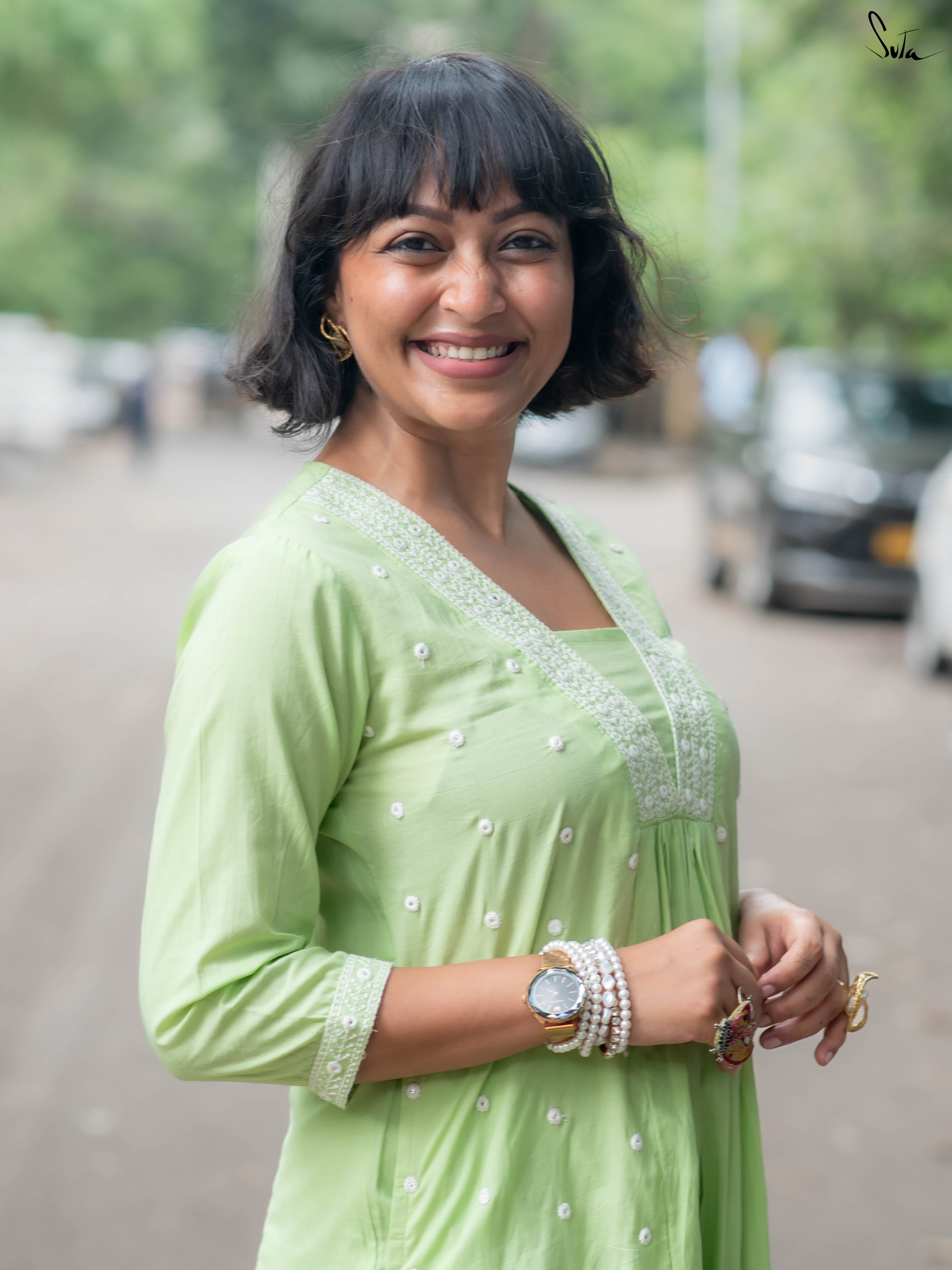 Suta Green Cotton Kurta Set