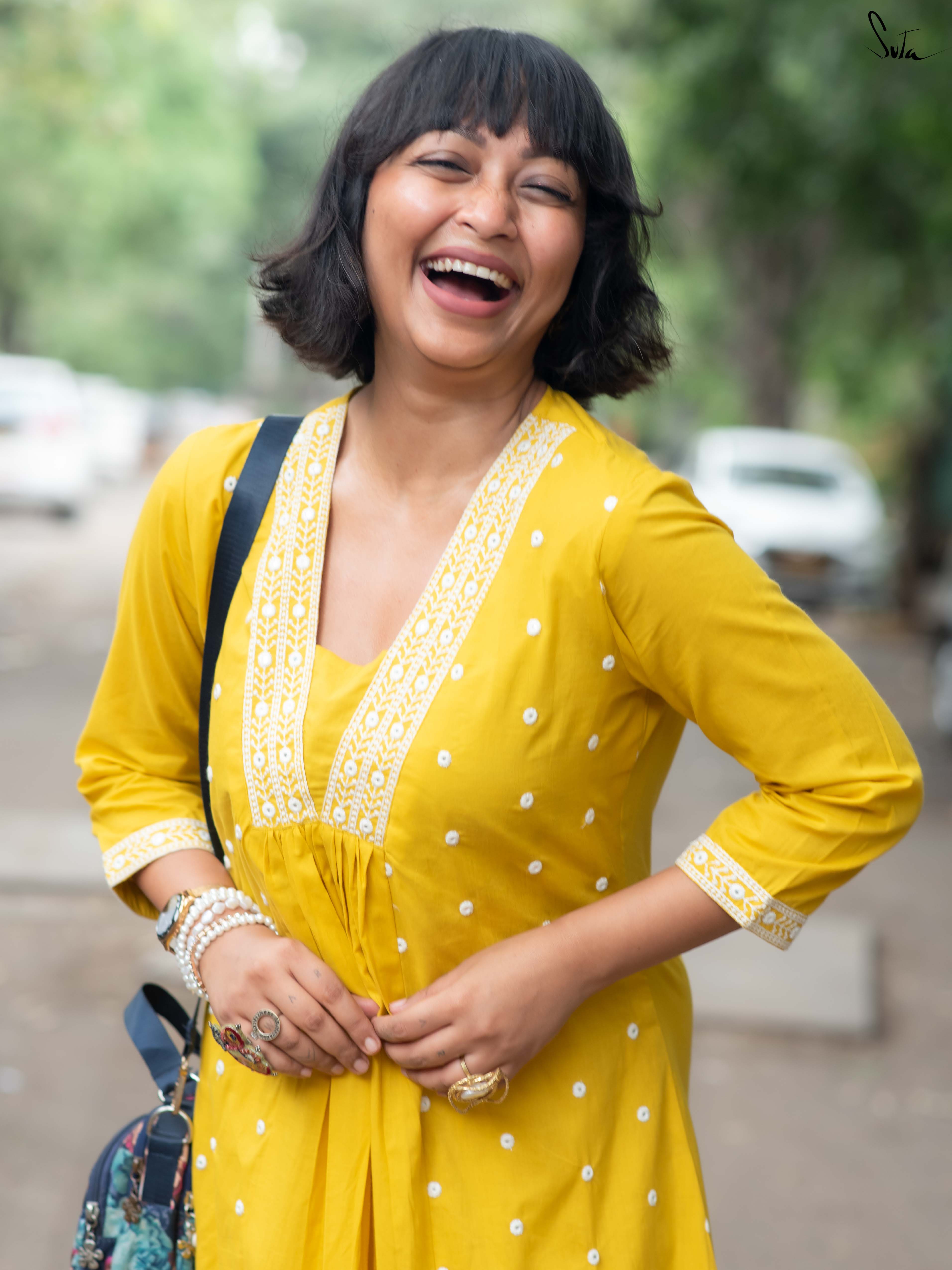 Suta Yellow Cotton Kurta Set
