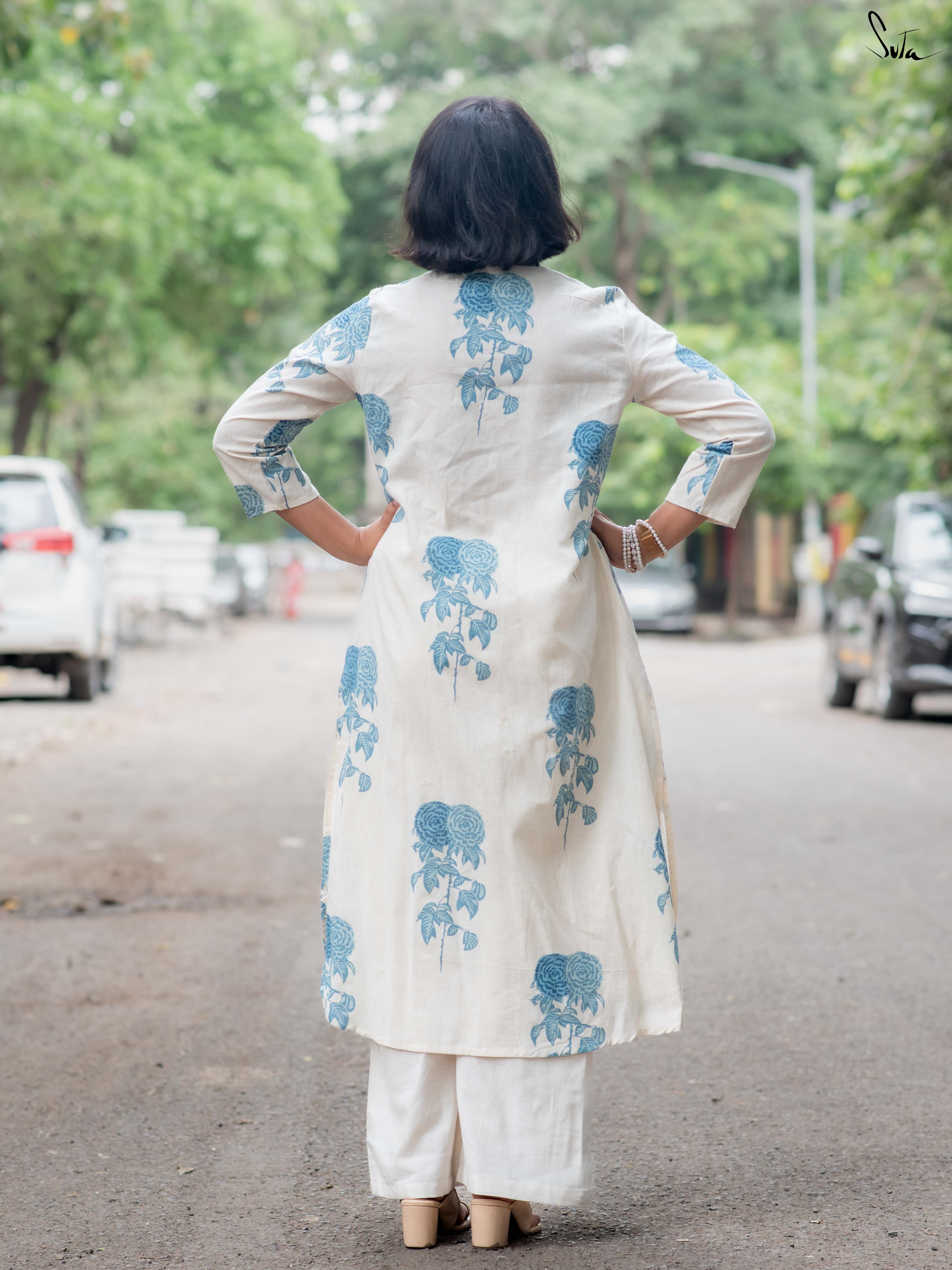 Suta White Cotton Kurta Set