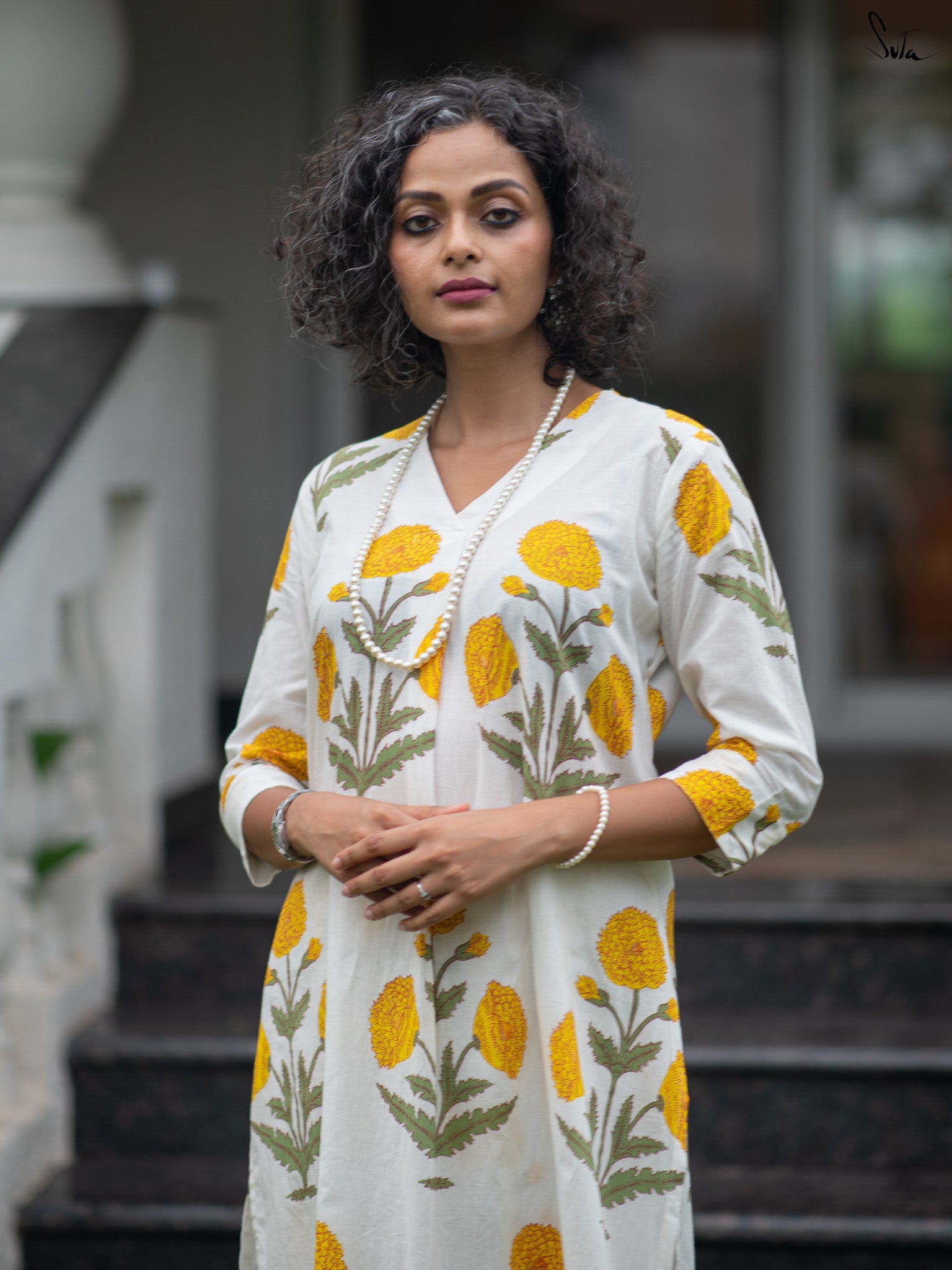 Suta White Cotton Kurta Set