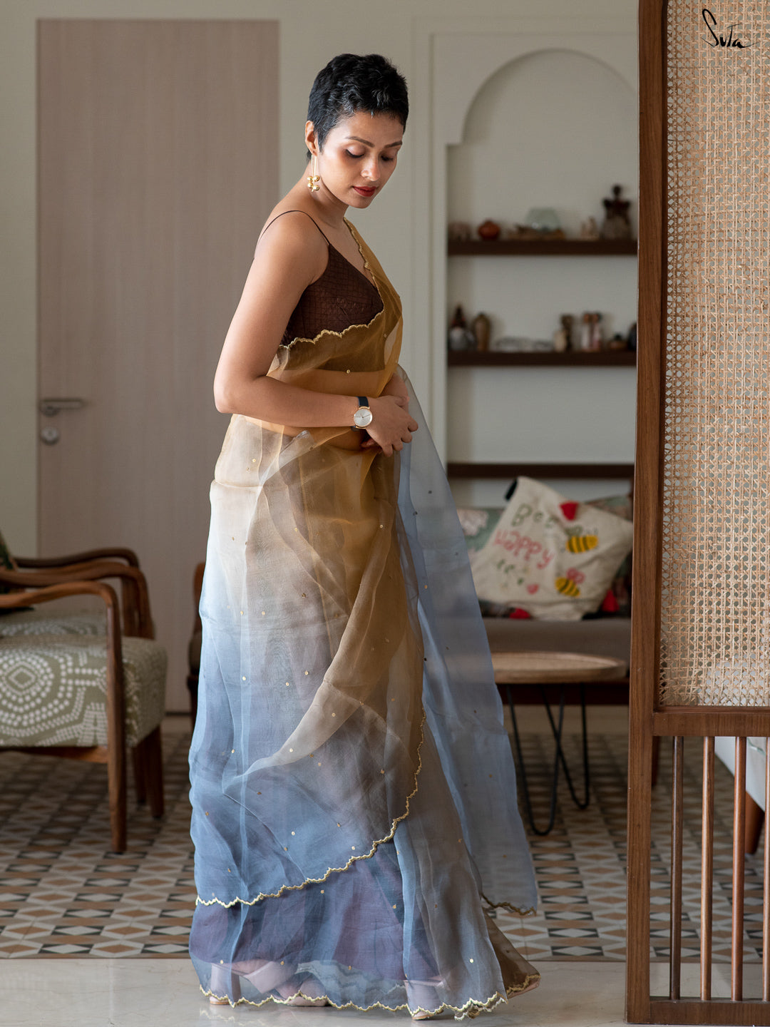 Holly Grey Saree