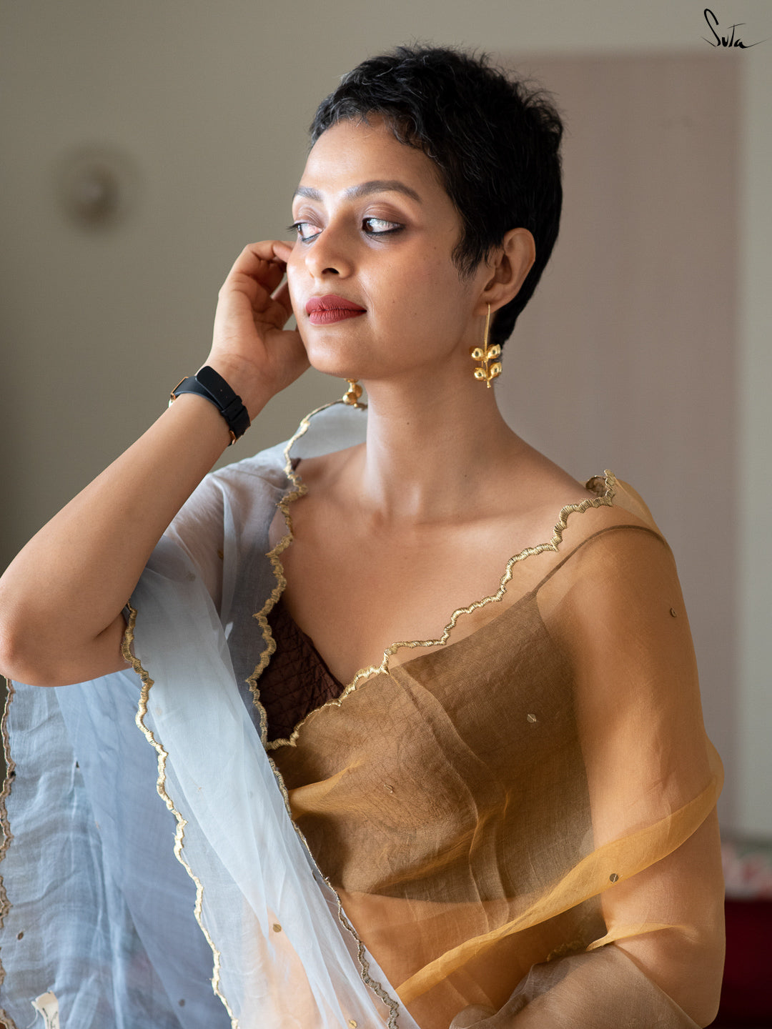 Holly Grey Saree