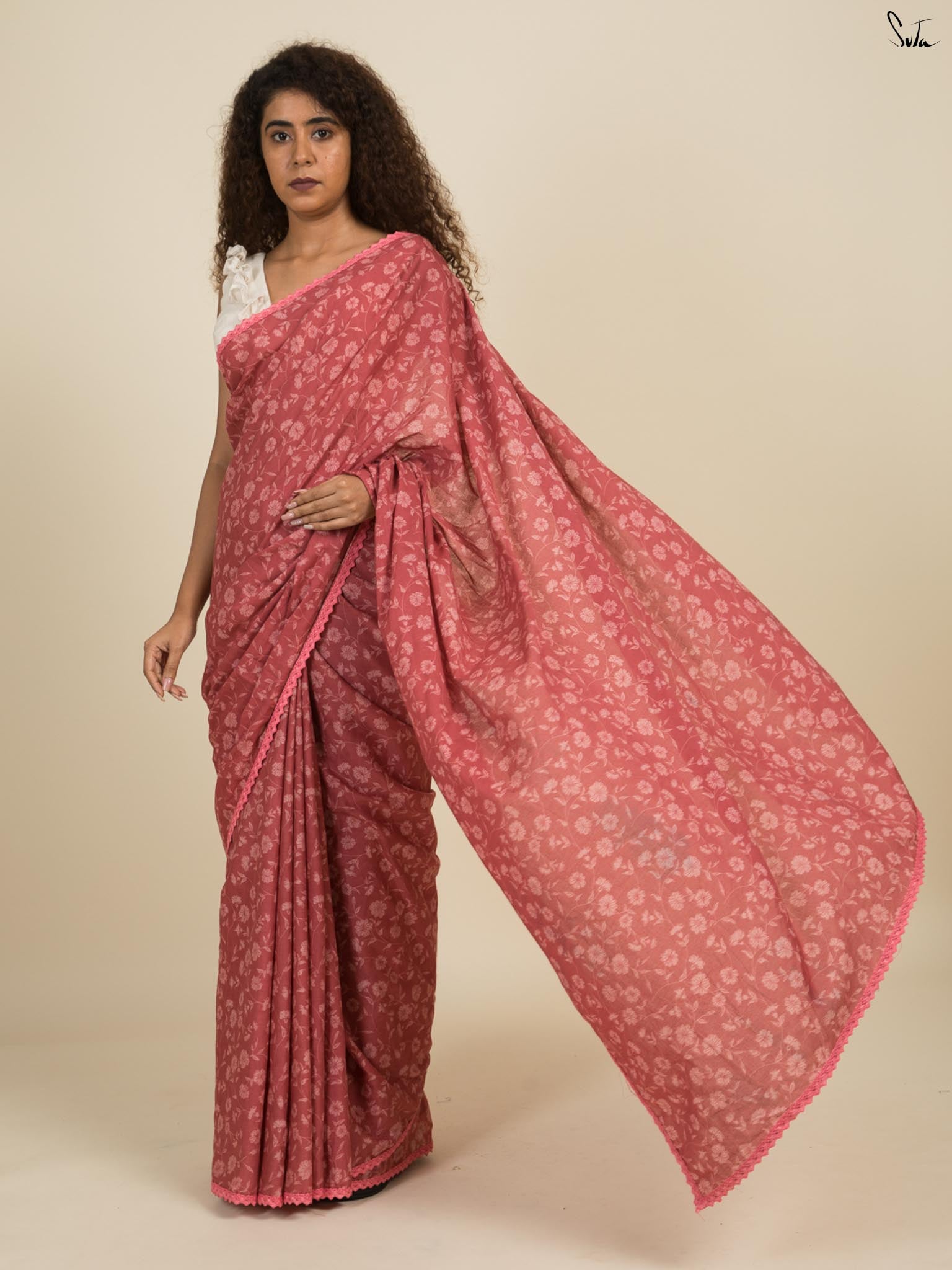 Farm Of Flowers Saree