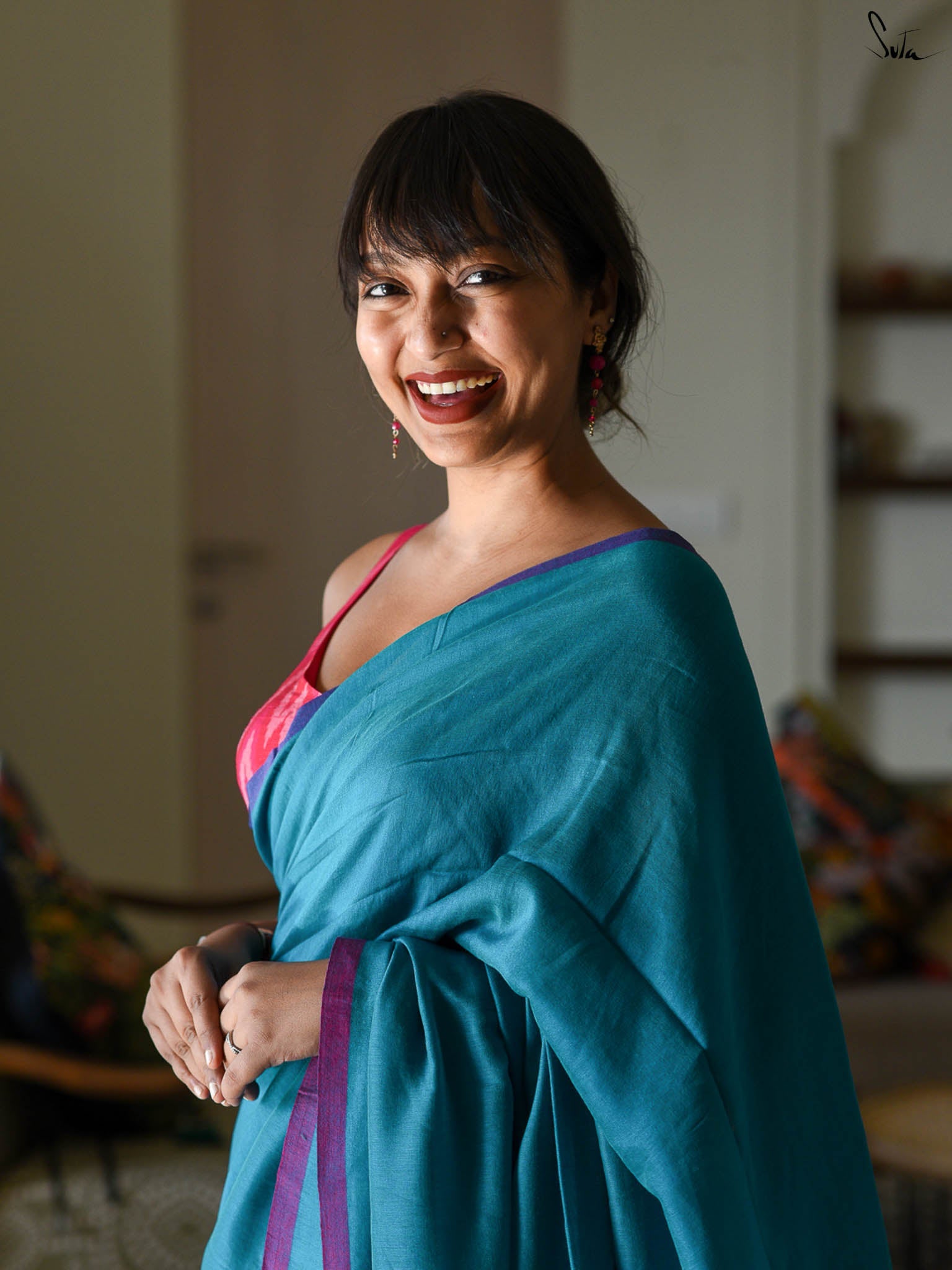 Aquamarine Saree