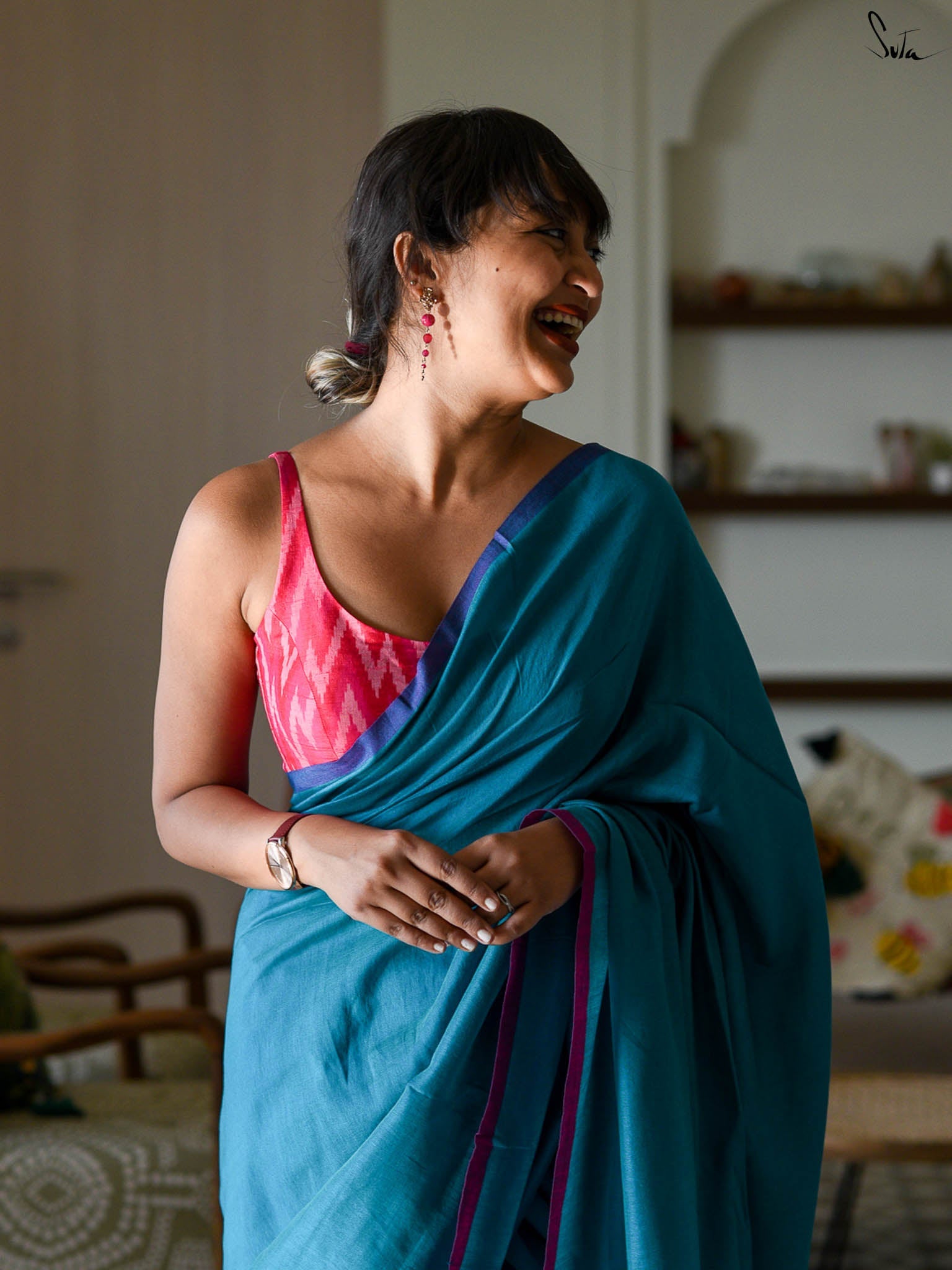 Aquamarine Saree