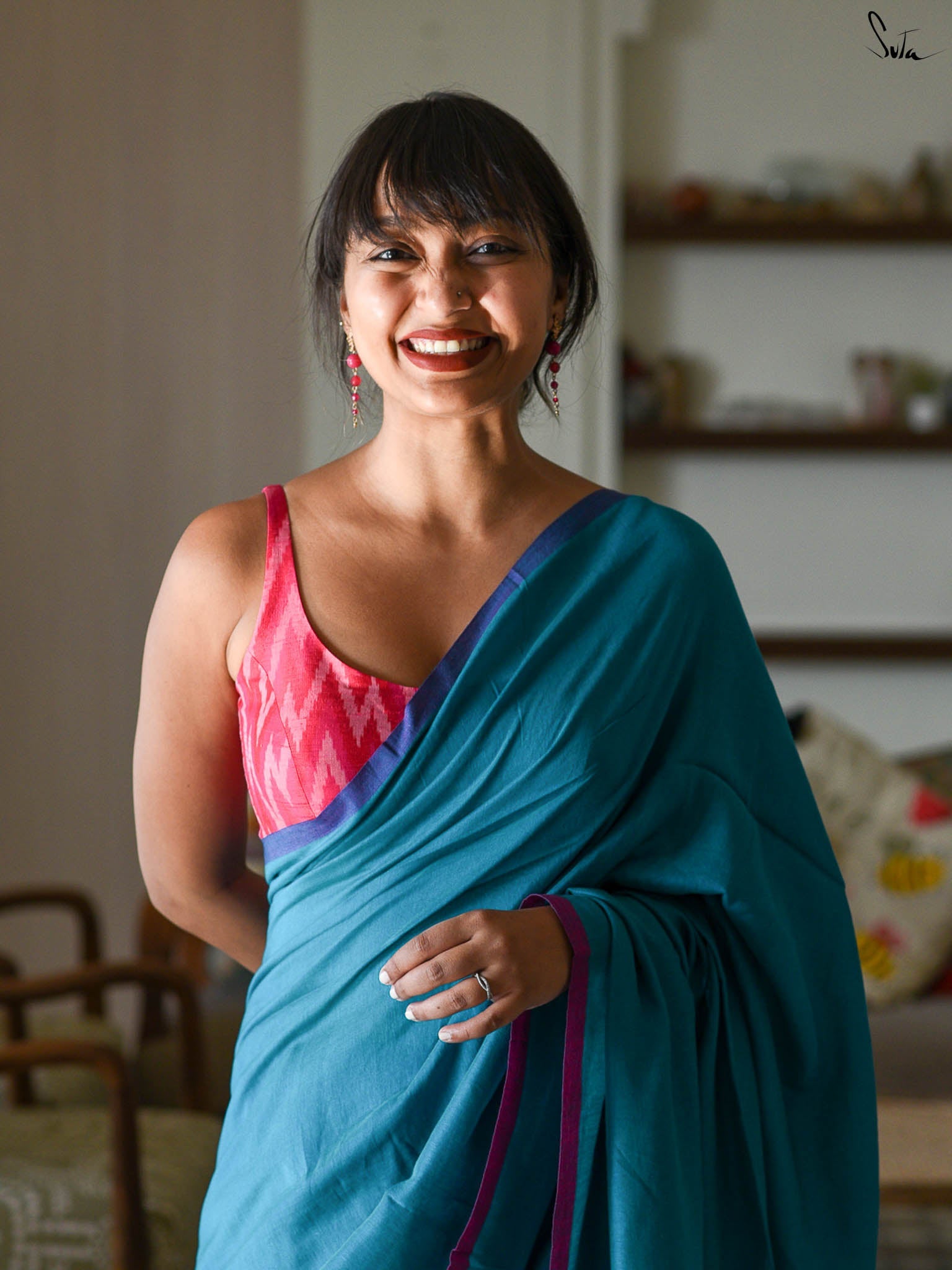 Aquamarine Saree