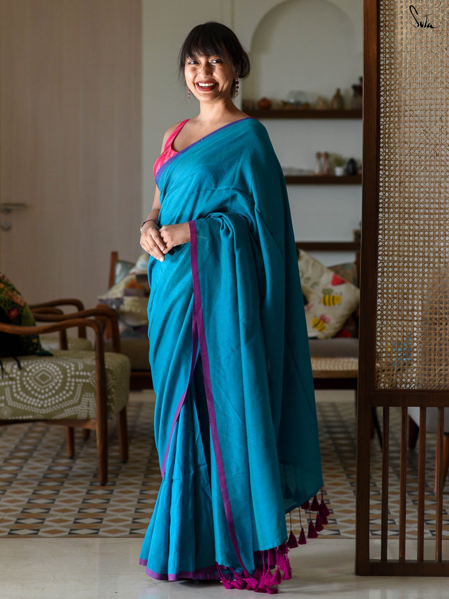 Aquamarine Saree