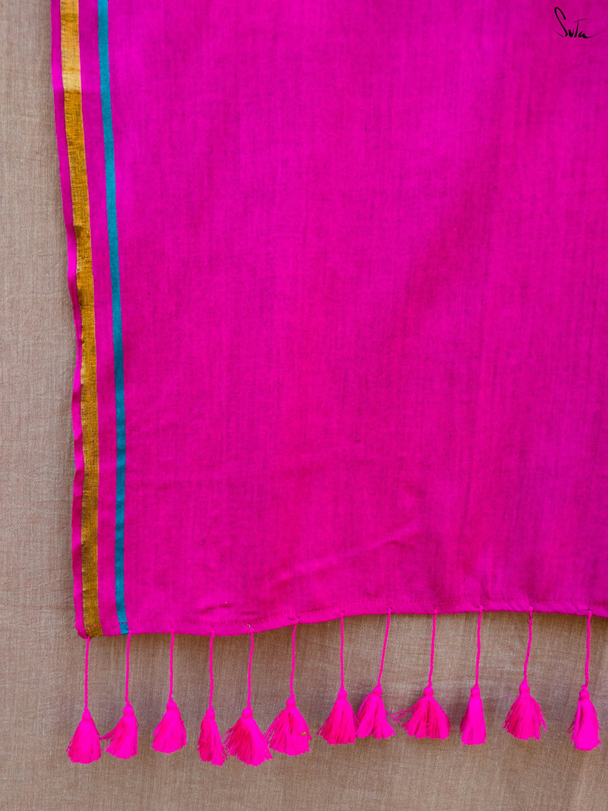 Double Trouble: Blue/Pink Saree