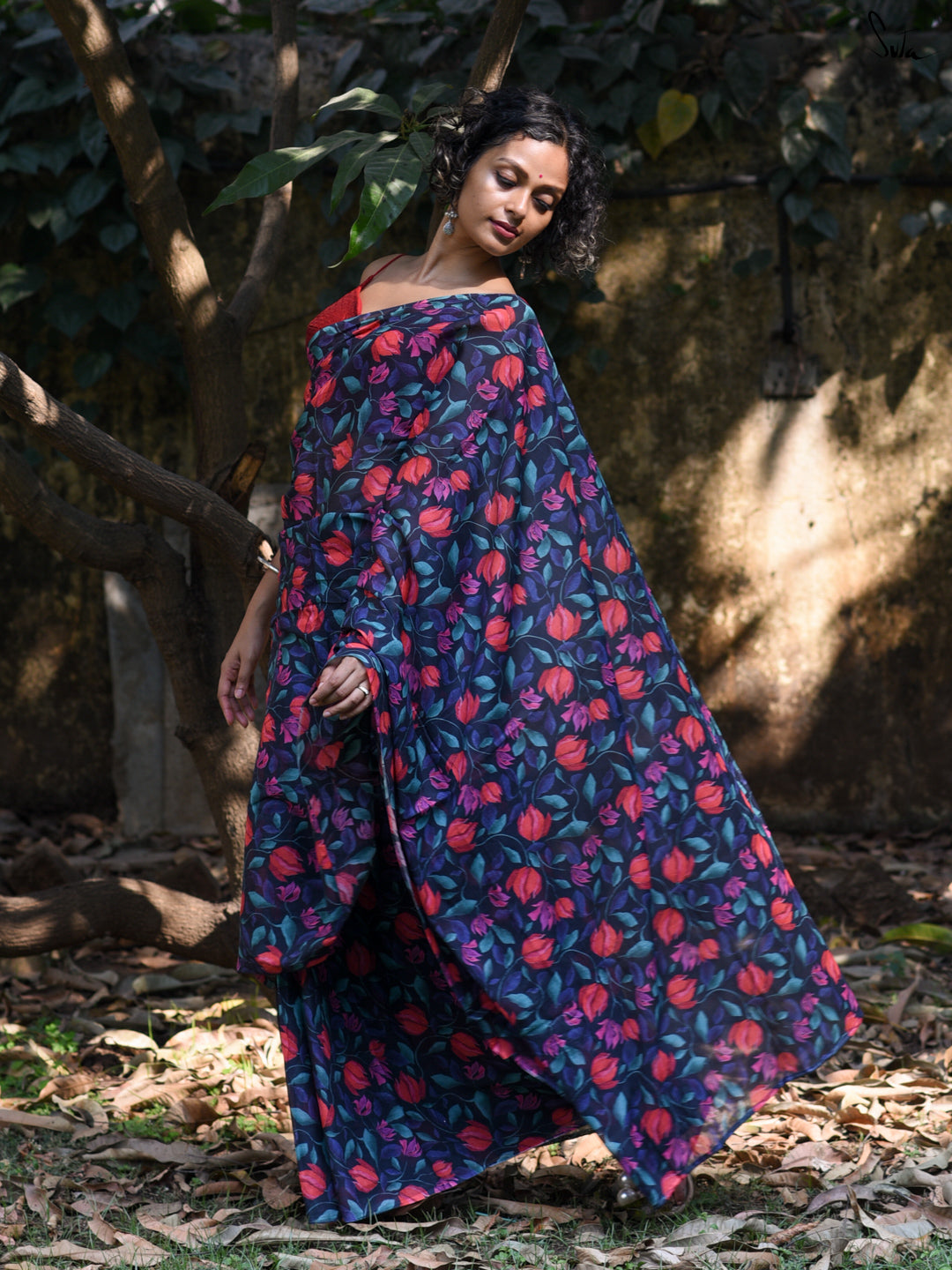 Valey Of Flowers Saree