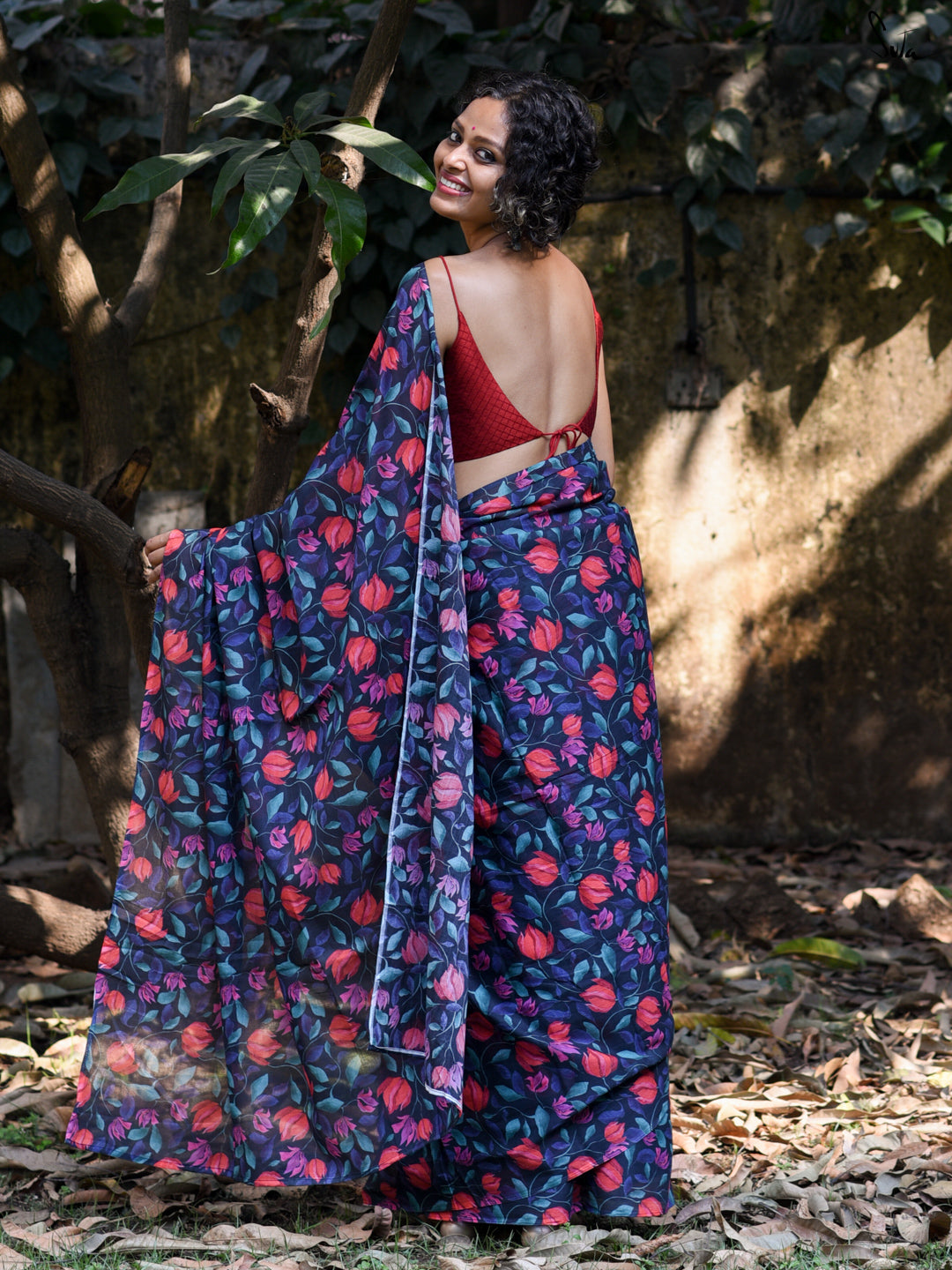 Valey Of Flowers Saree