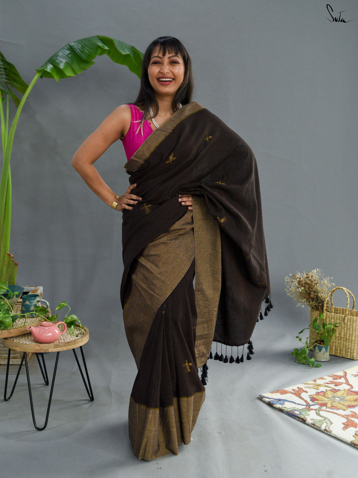Mud Floral Saree
