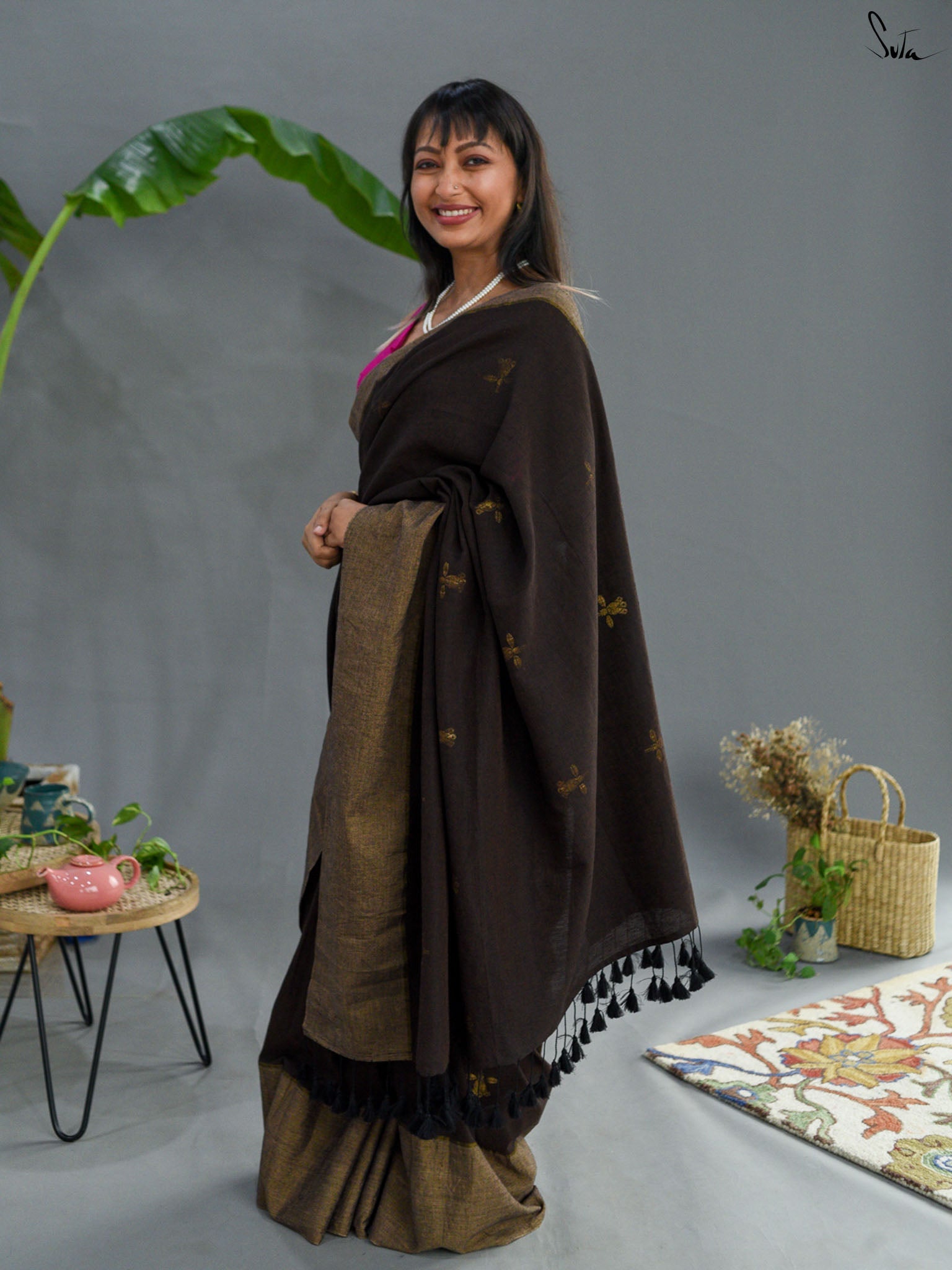 Mud Floral Saree