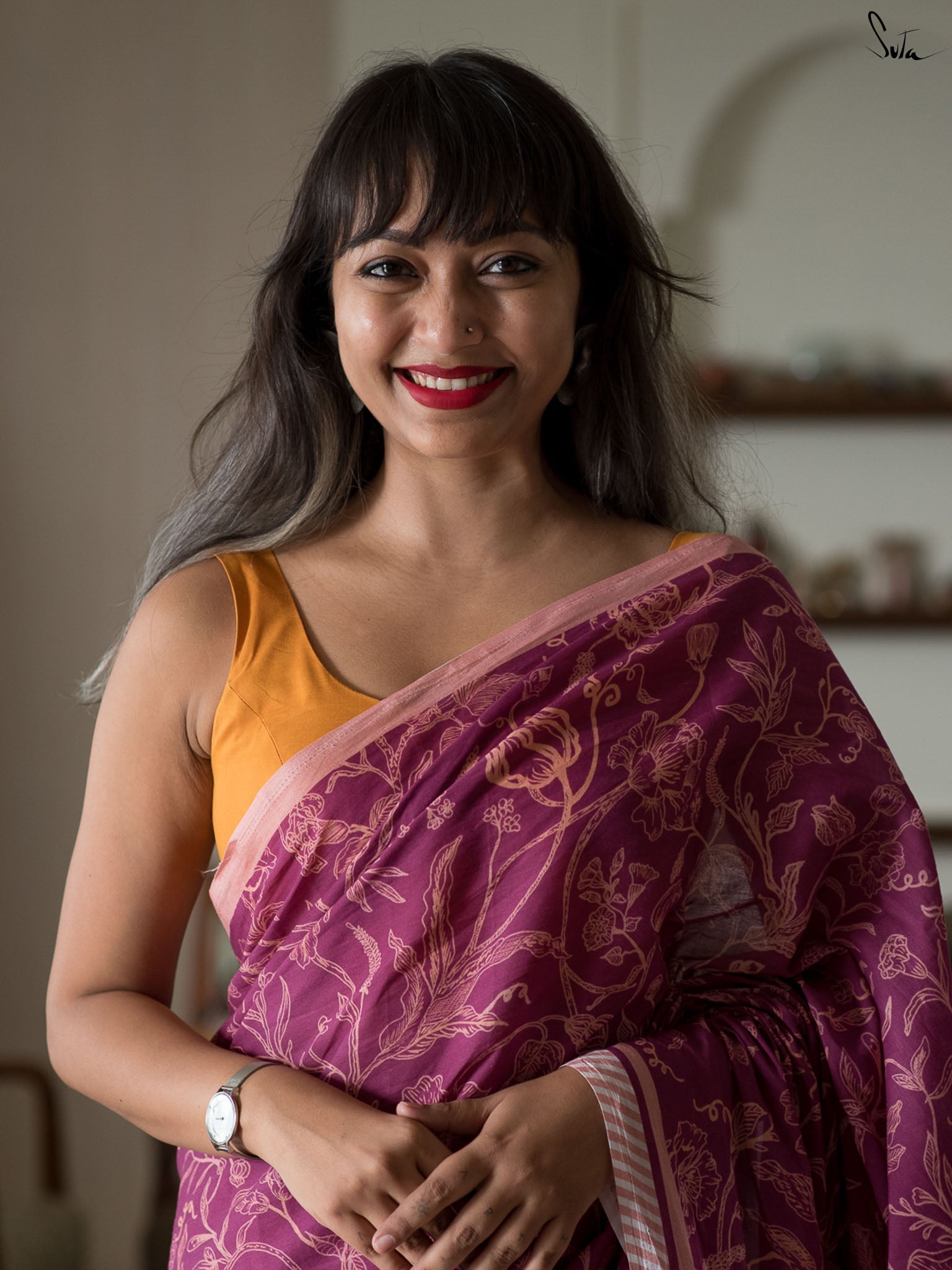 A Tale of Maroon Saree