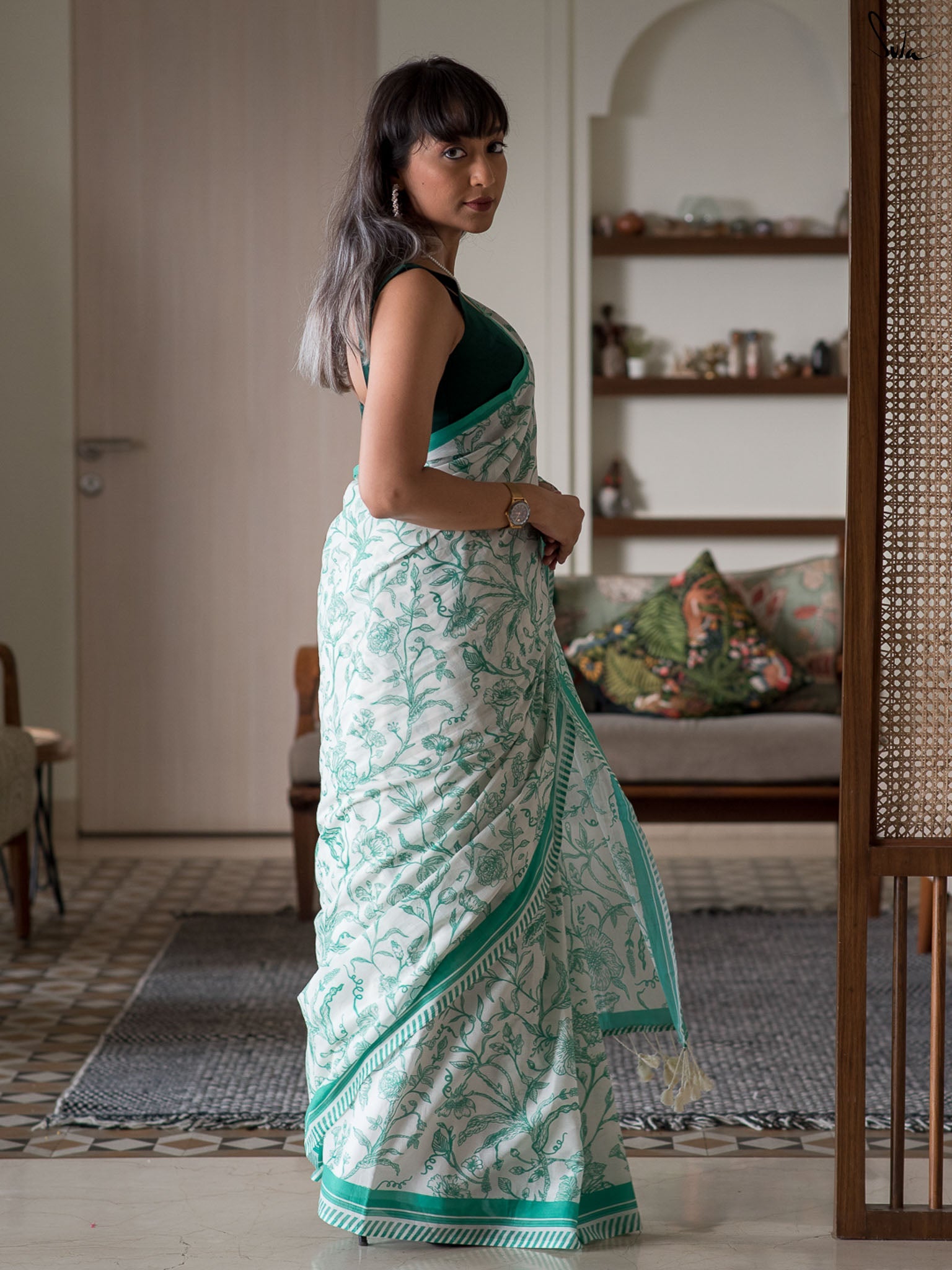A Tale of Green Saree