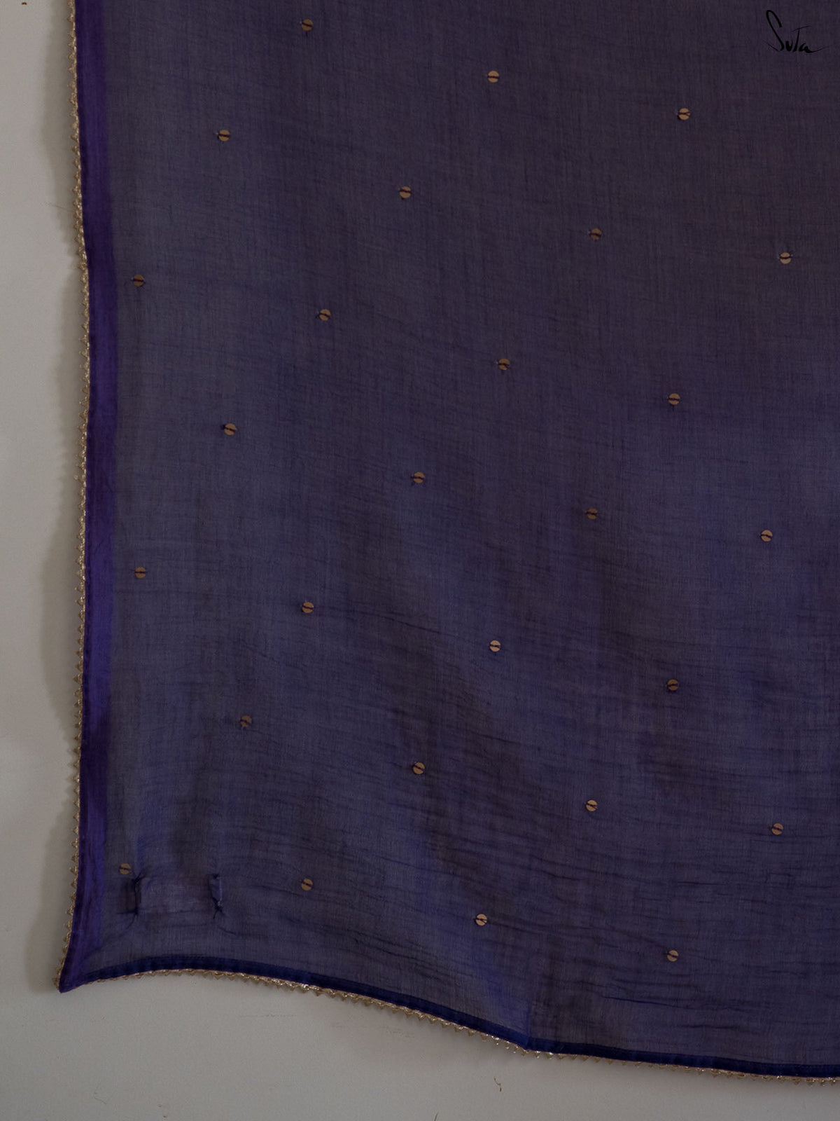 Ube Trickle Saree