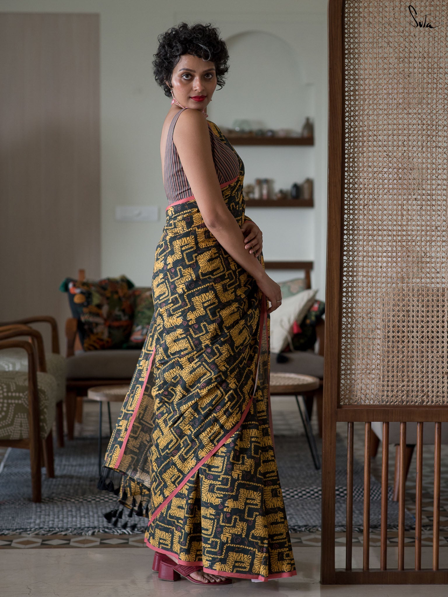 The Big Cat Saree