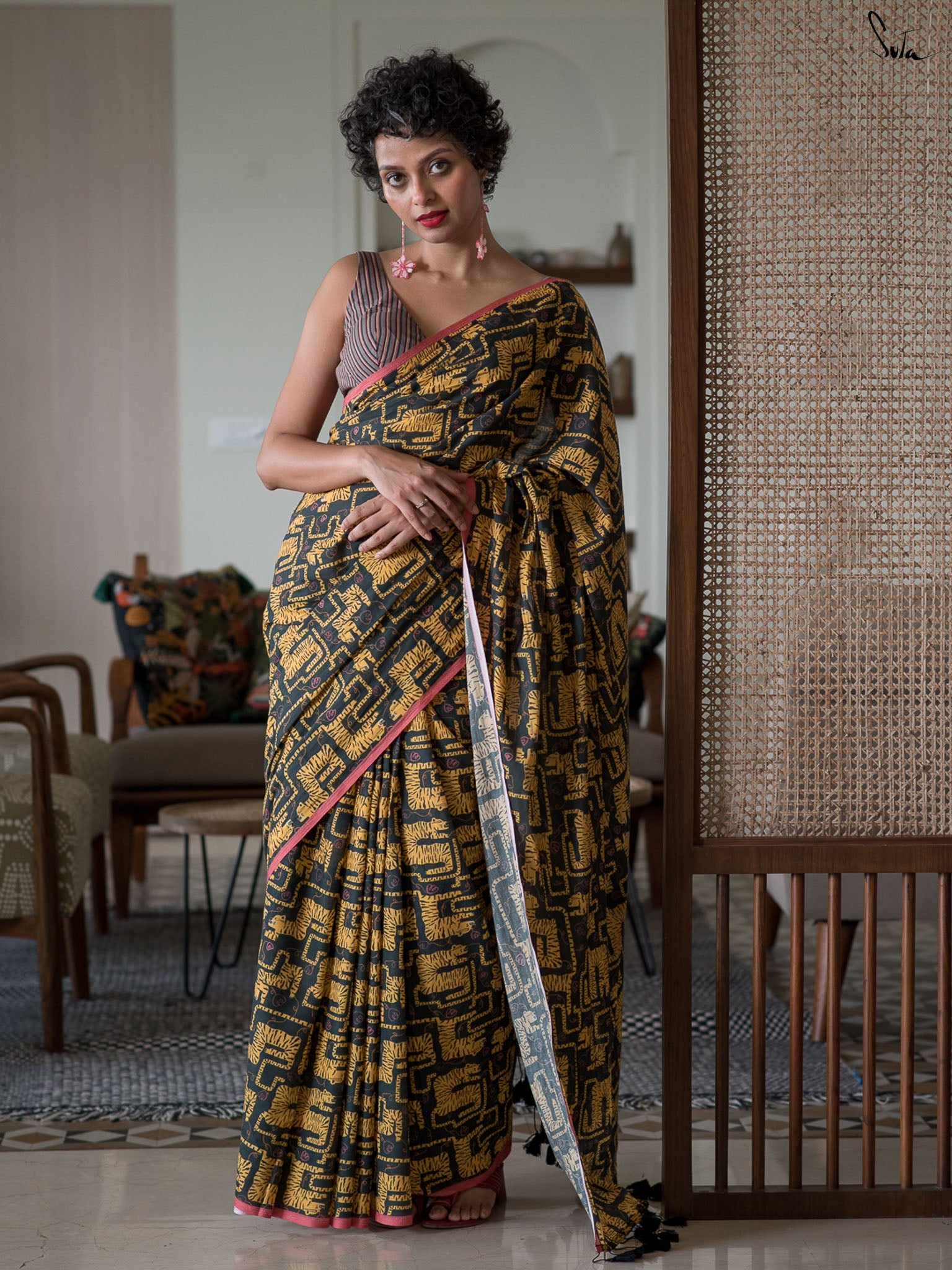 The Big Cat Saree