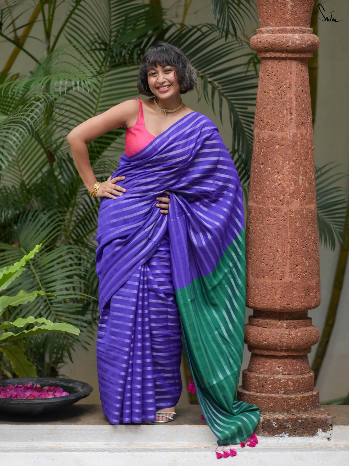 Suta Striped Saree