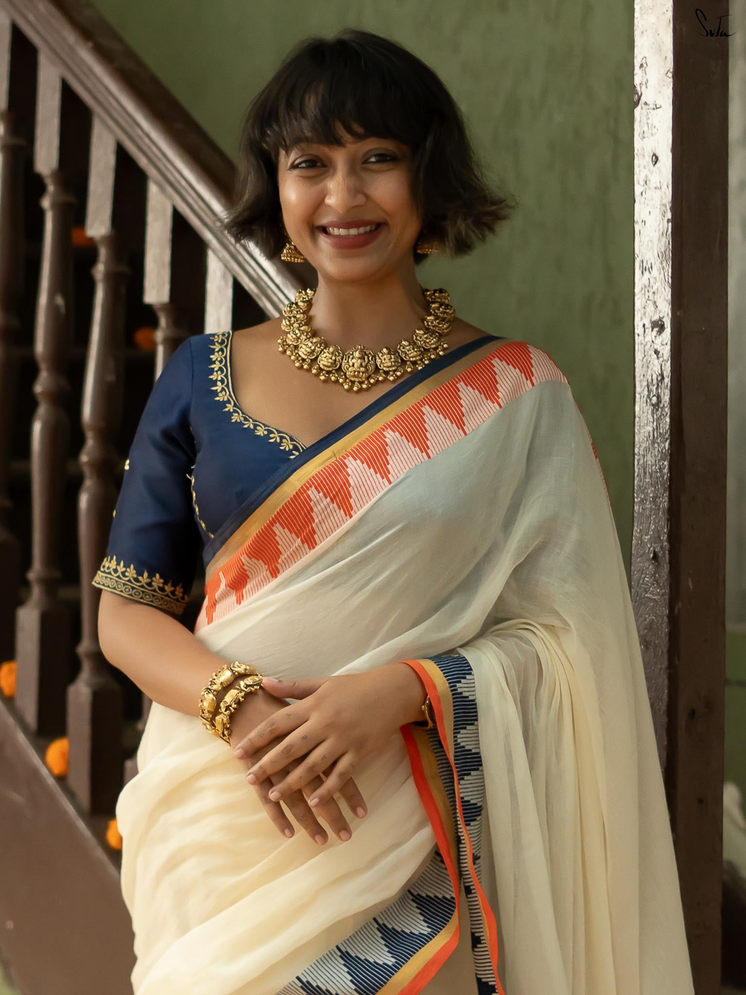 Suta Pure Cotton Woven Design Zari Saree