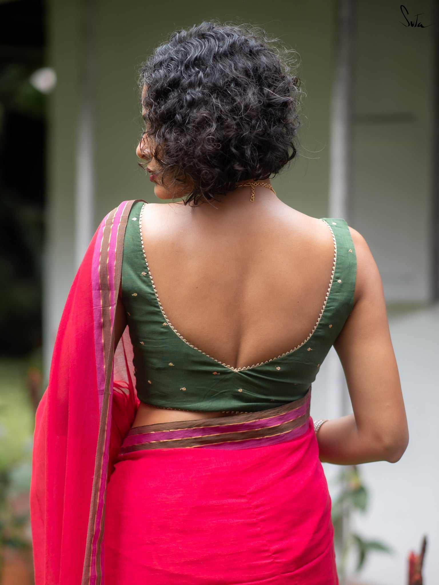 Suta Pink Pure Cotton Saree