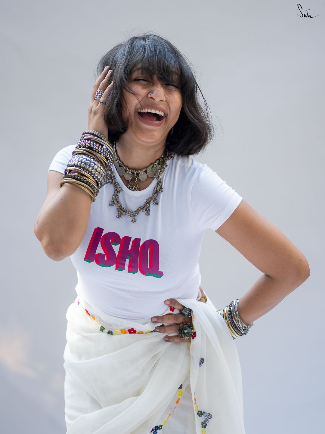 Pride Ishq (Baby Tee Blouse)