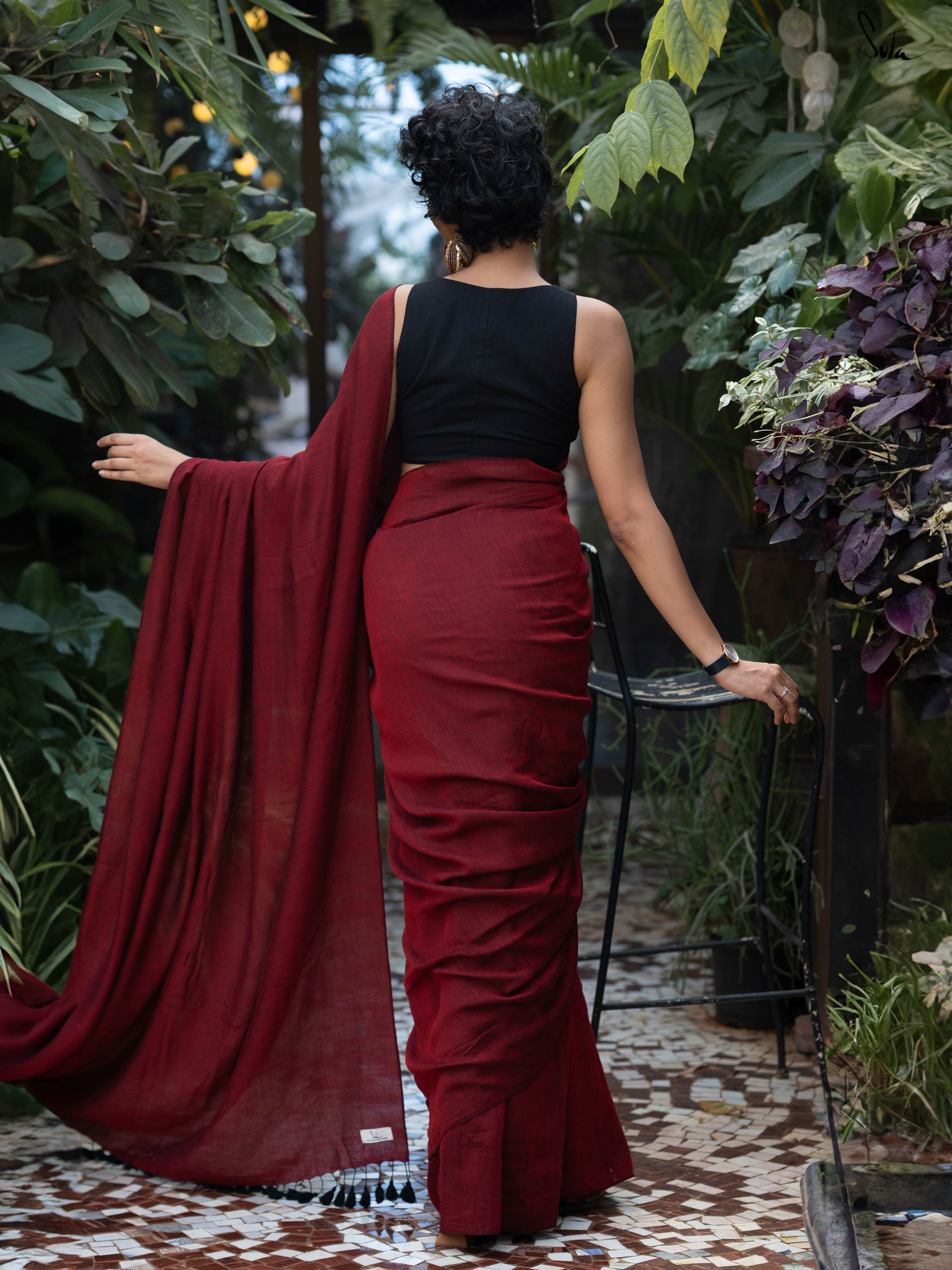 Tranquil Yin Yang (Reversible Saree)