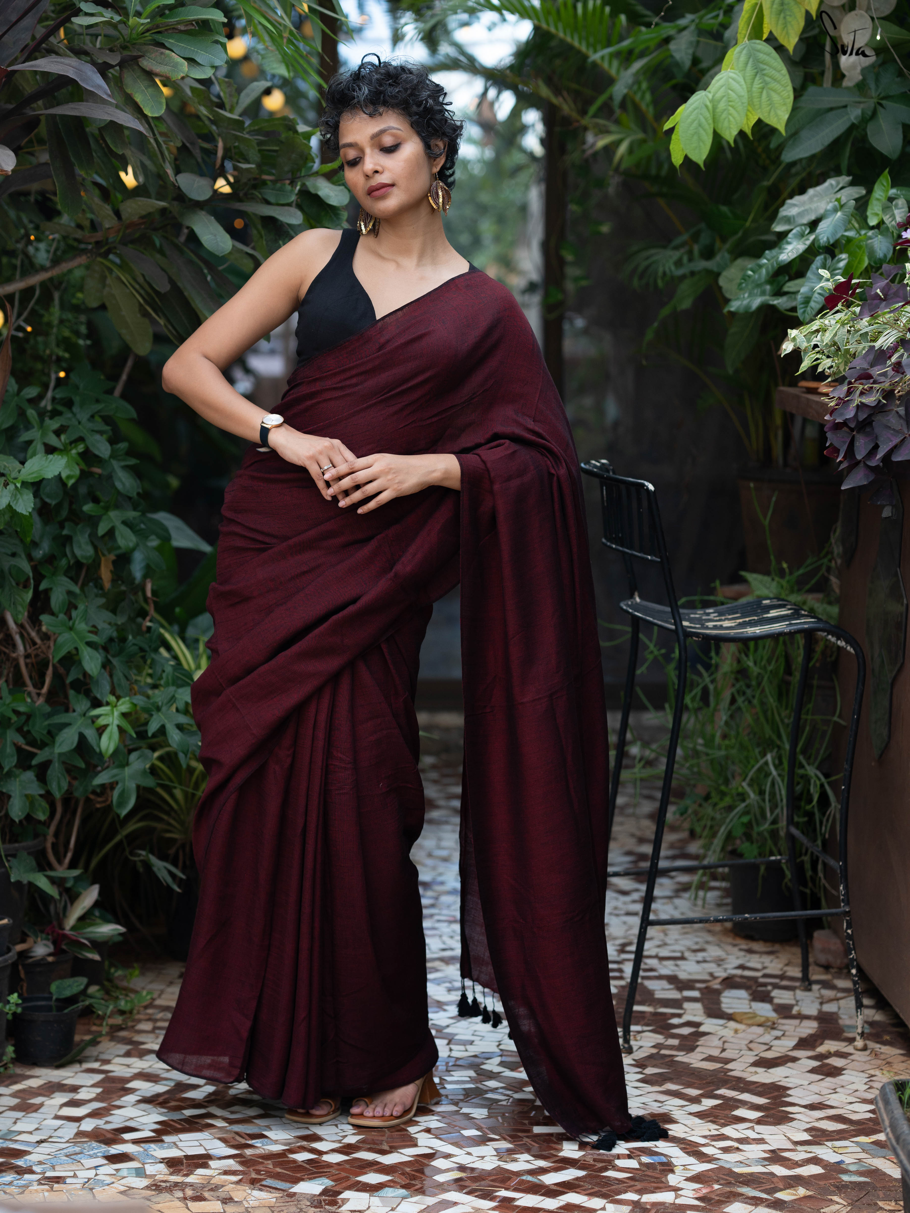 Tranquil Yin Yang (Reversible Saree)