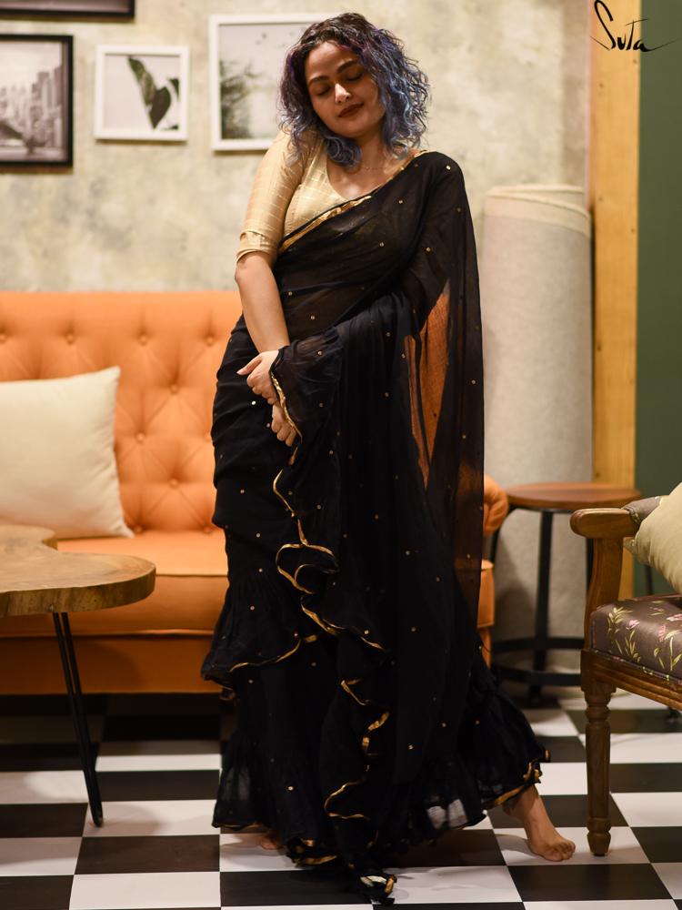 Gilted Black Swirls - suta.in