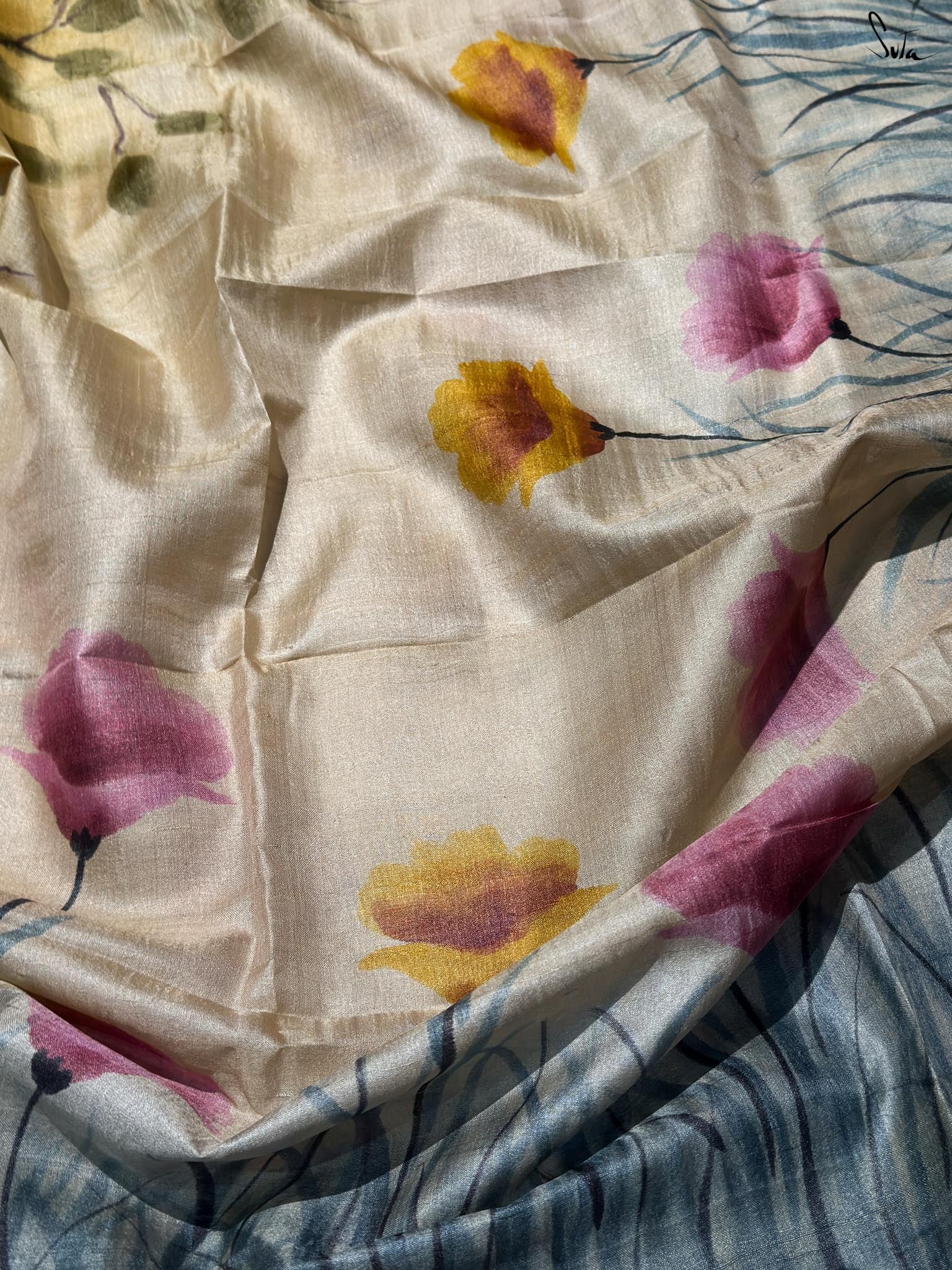 Rangon Ka Raag (Hand Painted Pure Silk Saree)