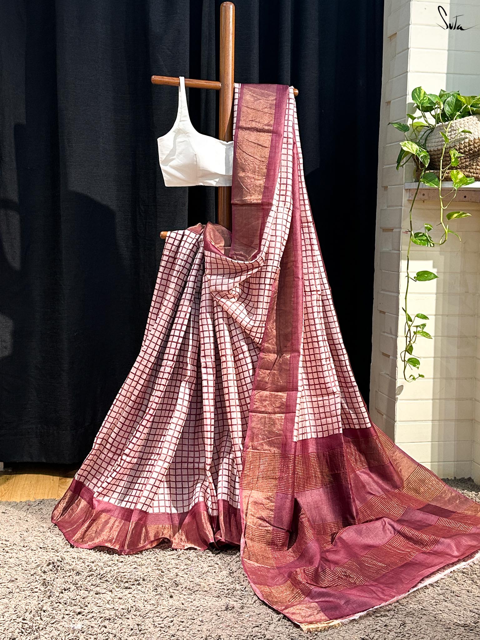 Pankhon Wali Kahaani (Hand Painted Pure Silk Saree)
