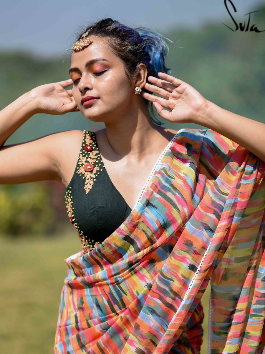 Mustard Hill Coral (Blouse) - suta.in