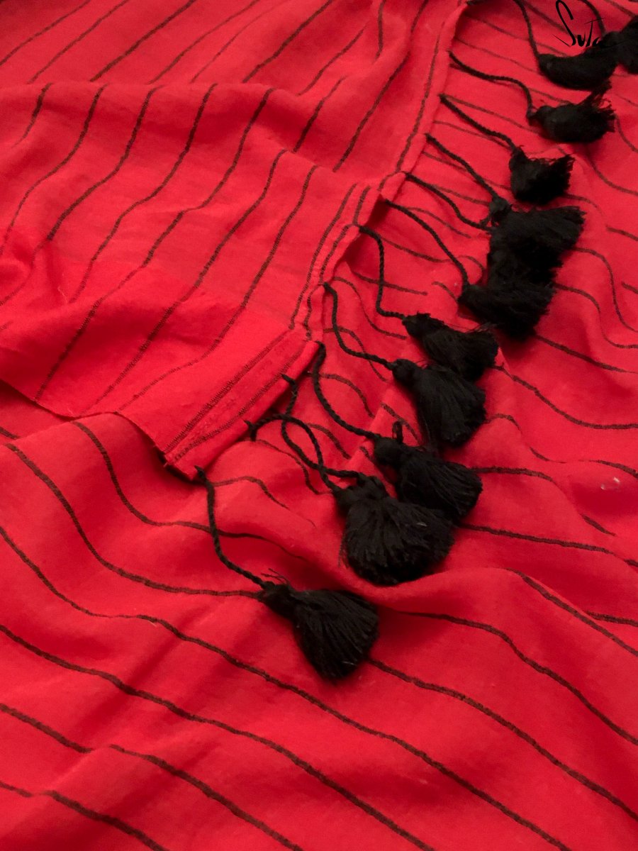 My Photo In A Red Saree - suta.in