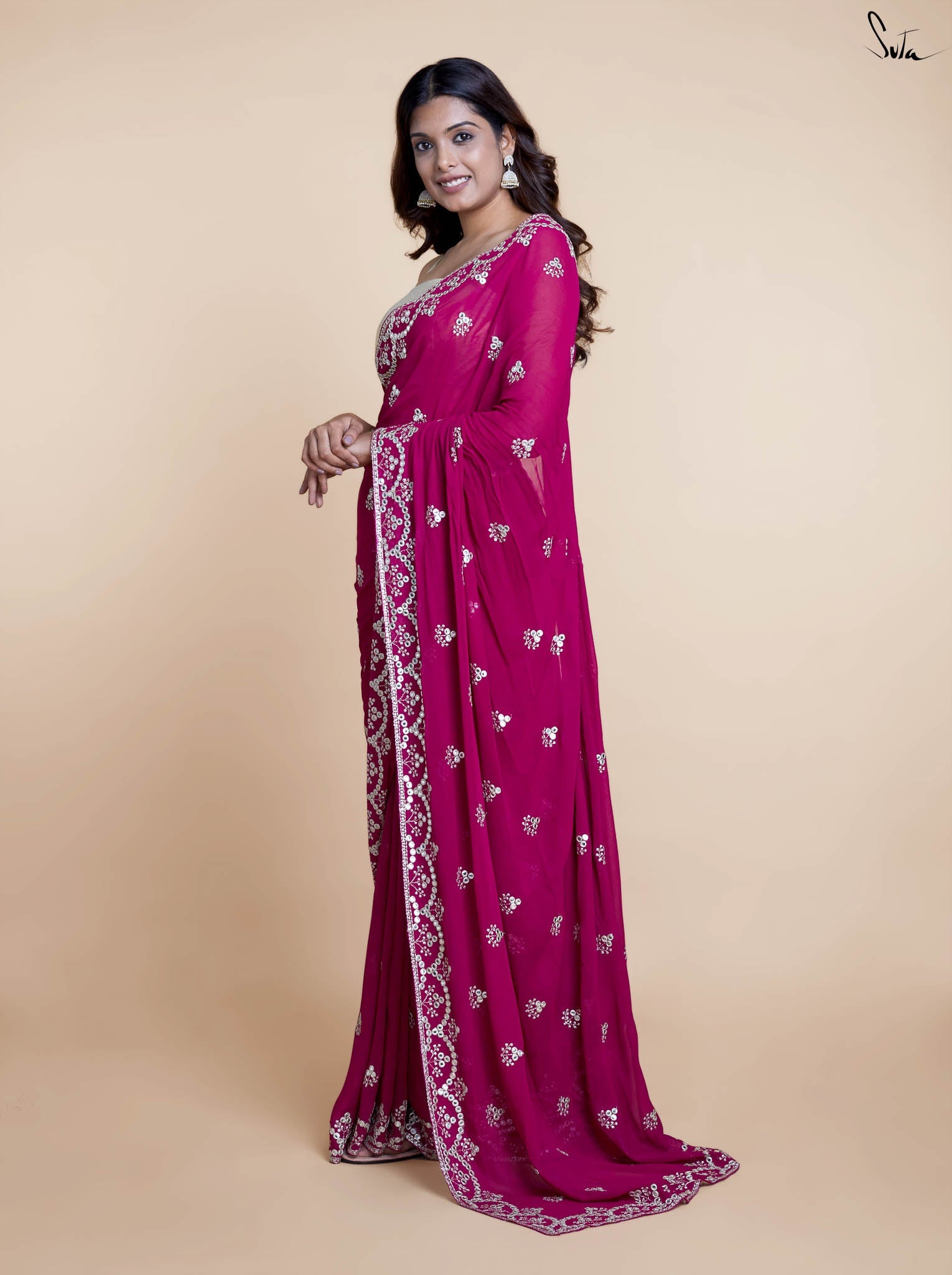 Garnet Saree