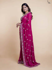 Garnet Saree