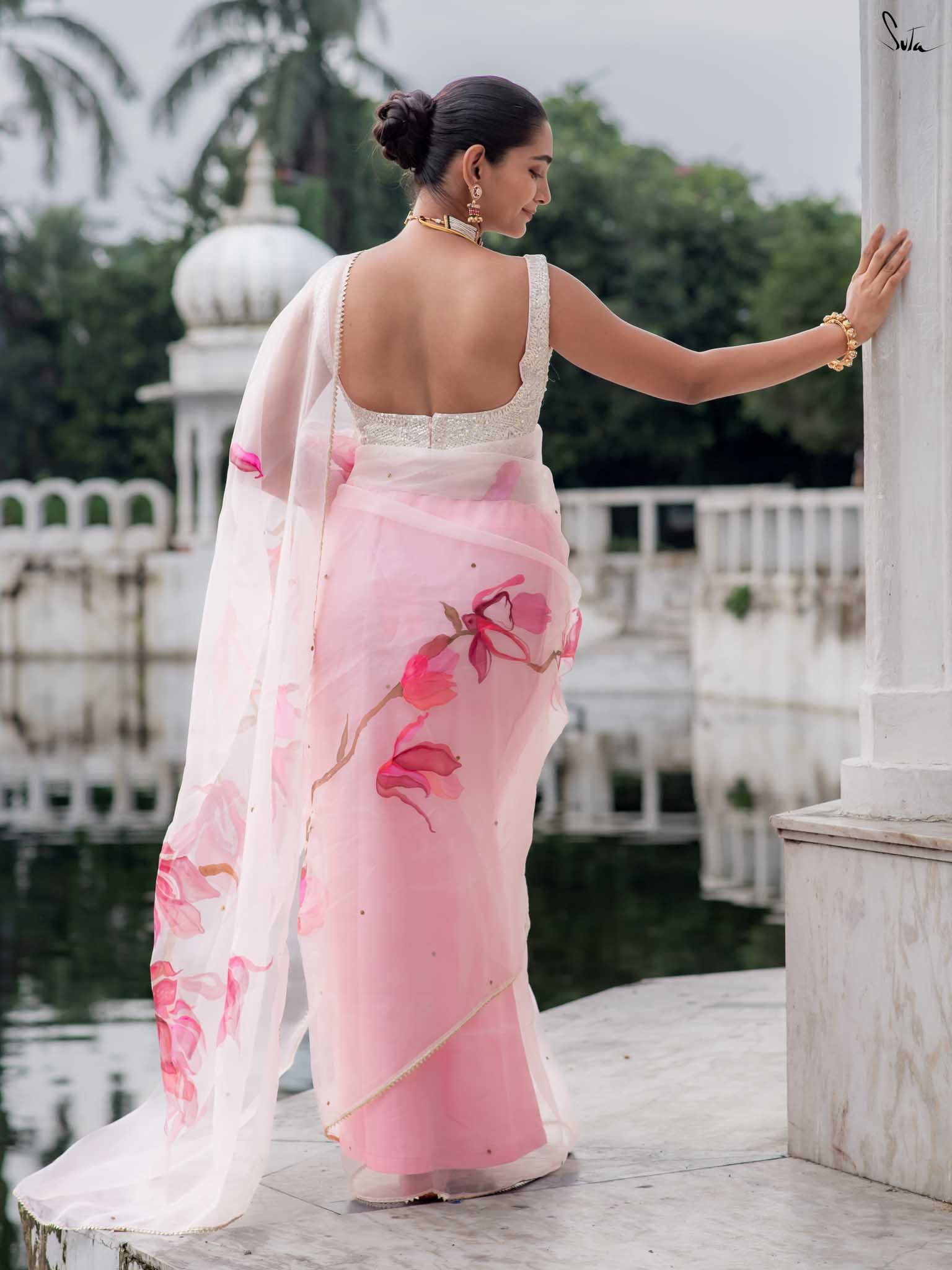 Blushing Magnolia Blooms