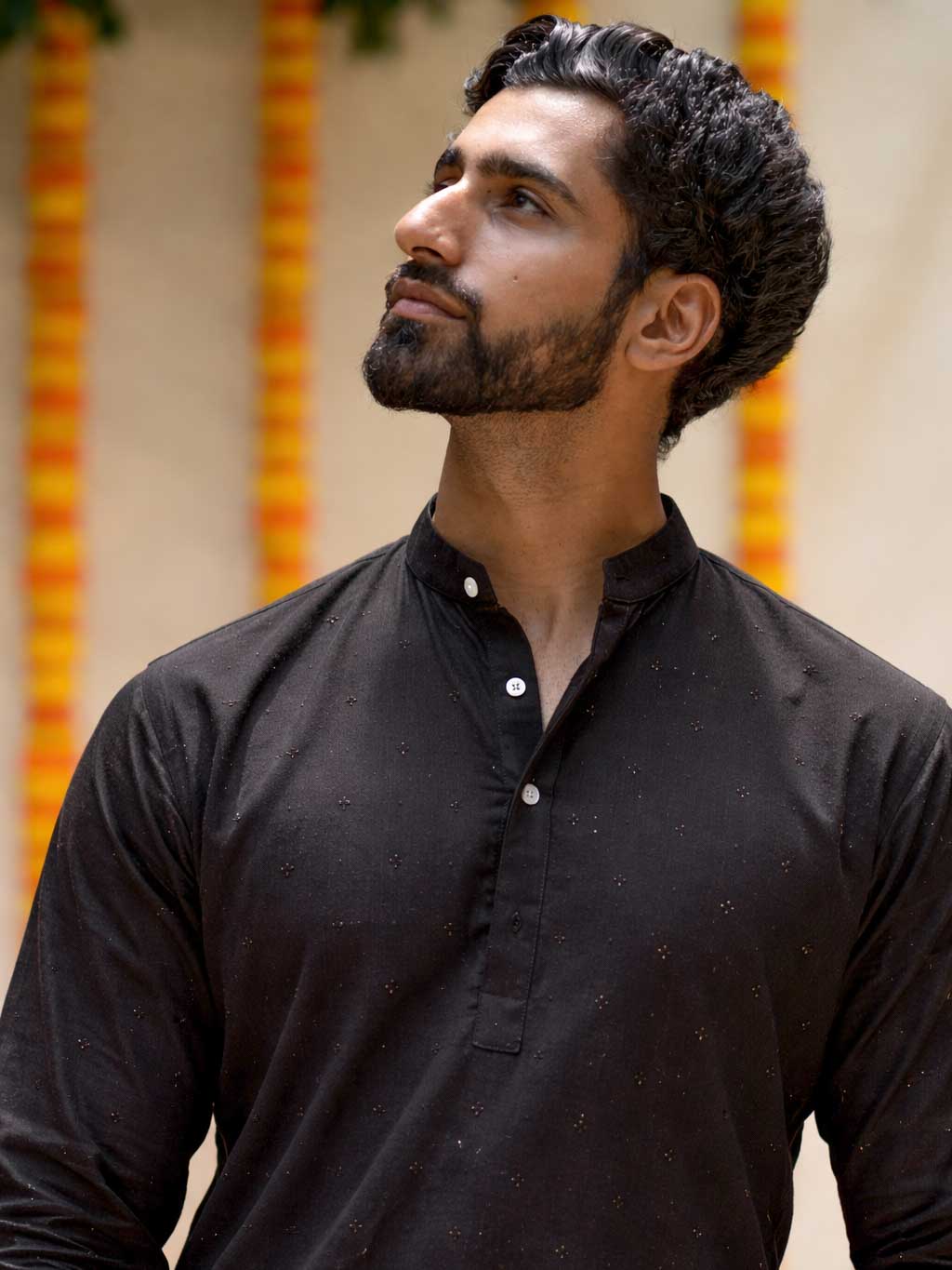 Shimmering Coal (Kurta)