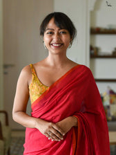 The Heart Of Red Saree