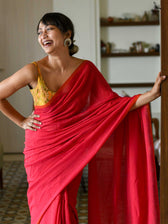 The Heart Of Red Saree