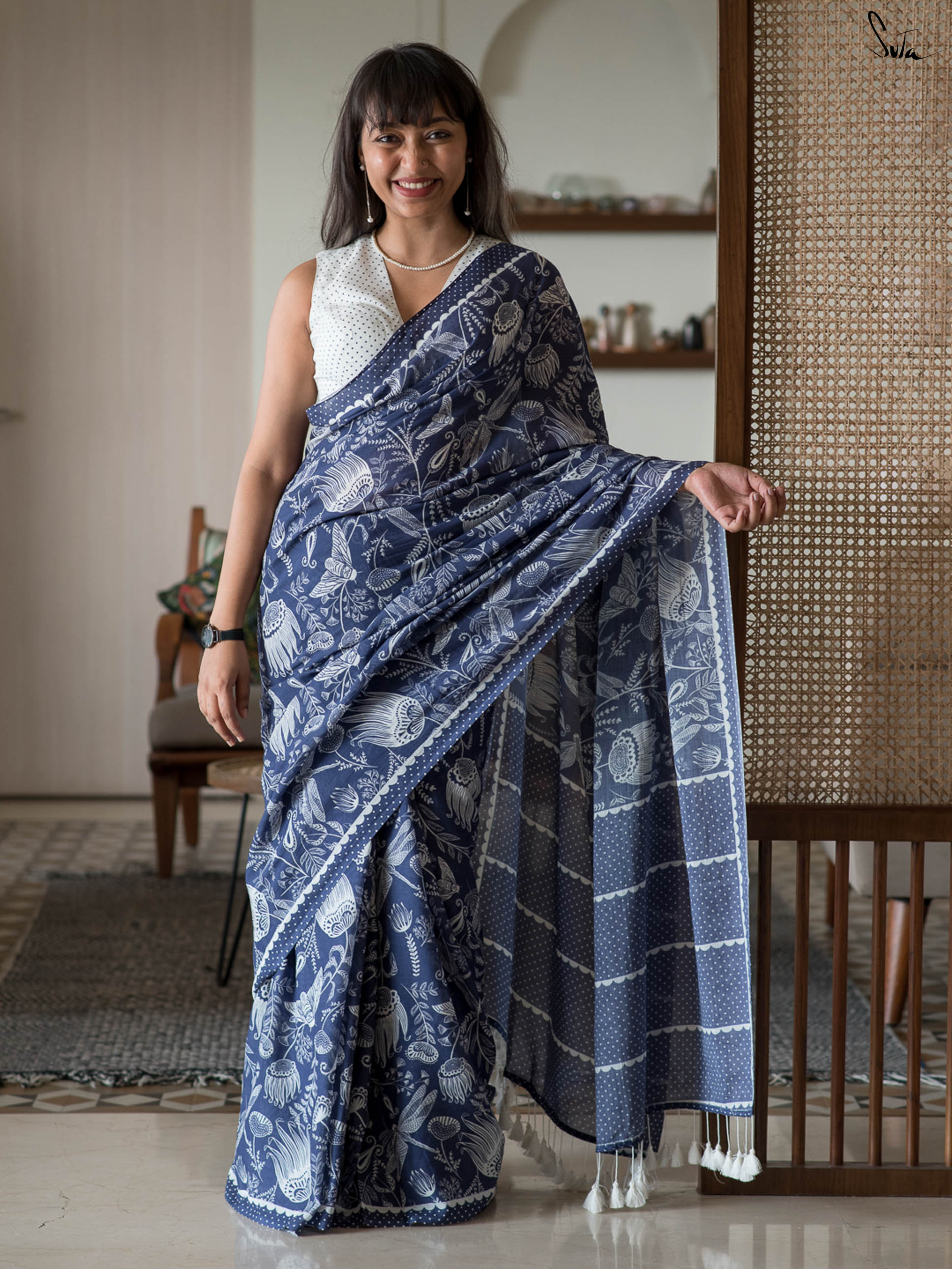 Moonlit World Saree